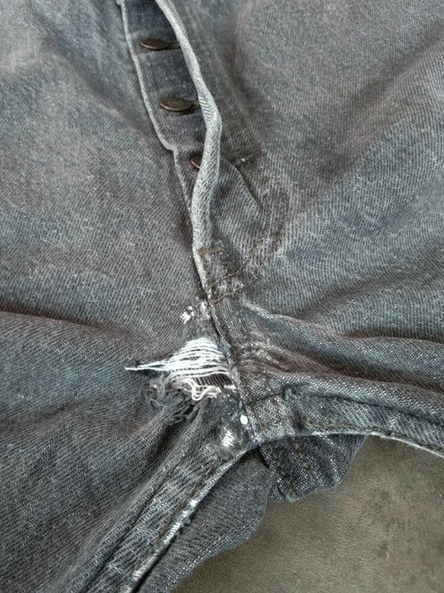 Levi's × Vintage 80s Vintage Levis 501 Grey Made In USA Distressed Jeans Size US 34 / EU 50 - 4 Thumbnail