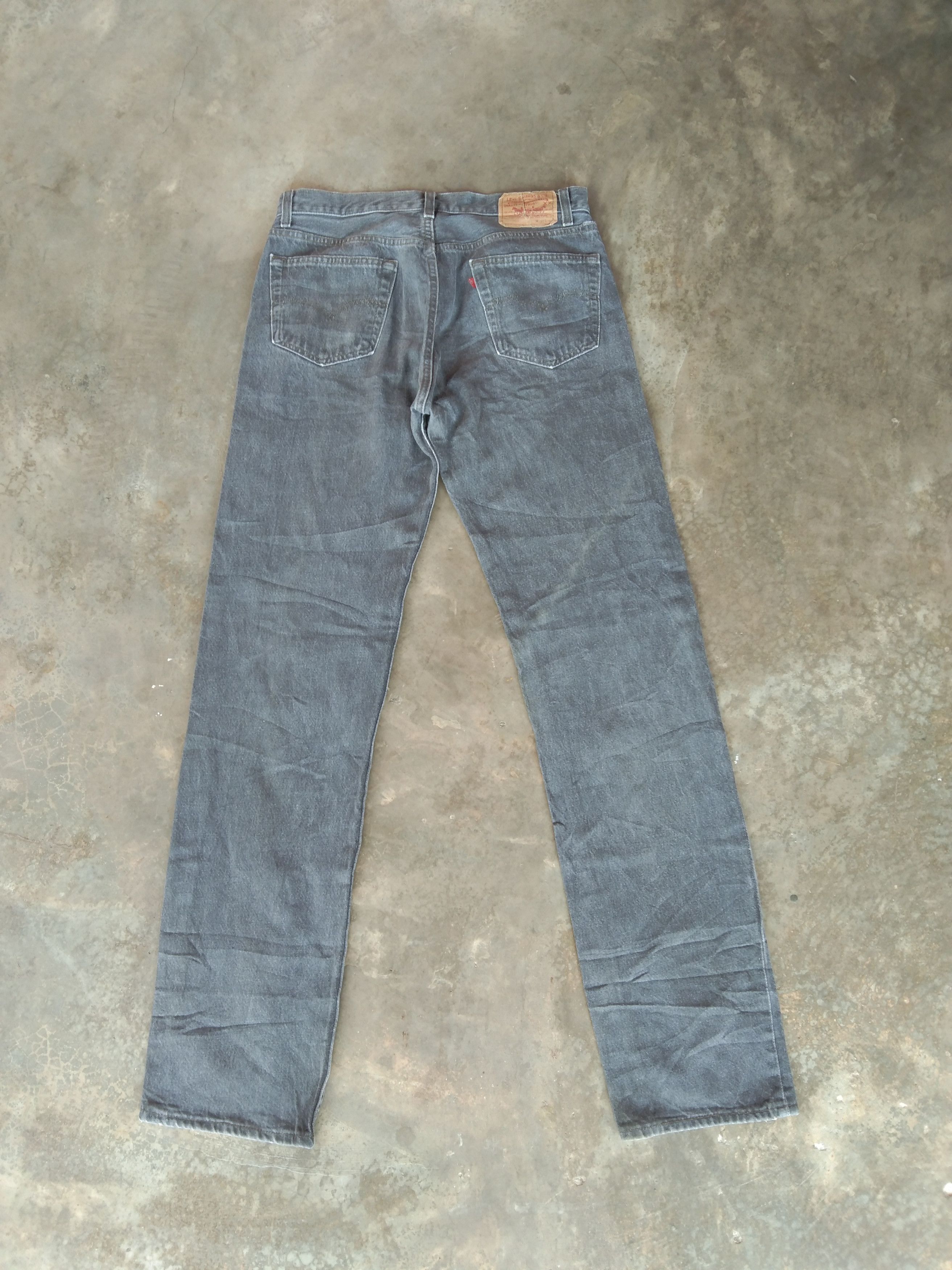 Levi's × Vintage 80s Vintage Levis 501 Grey Made In USA Distressed Jeans Size US 34 / EU 50 - 2 Thumbnail