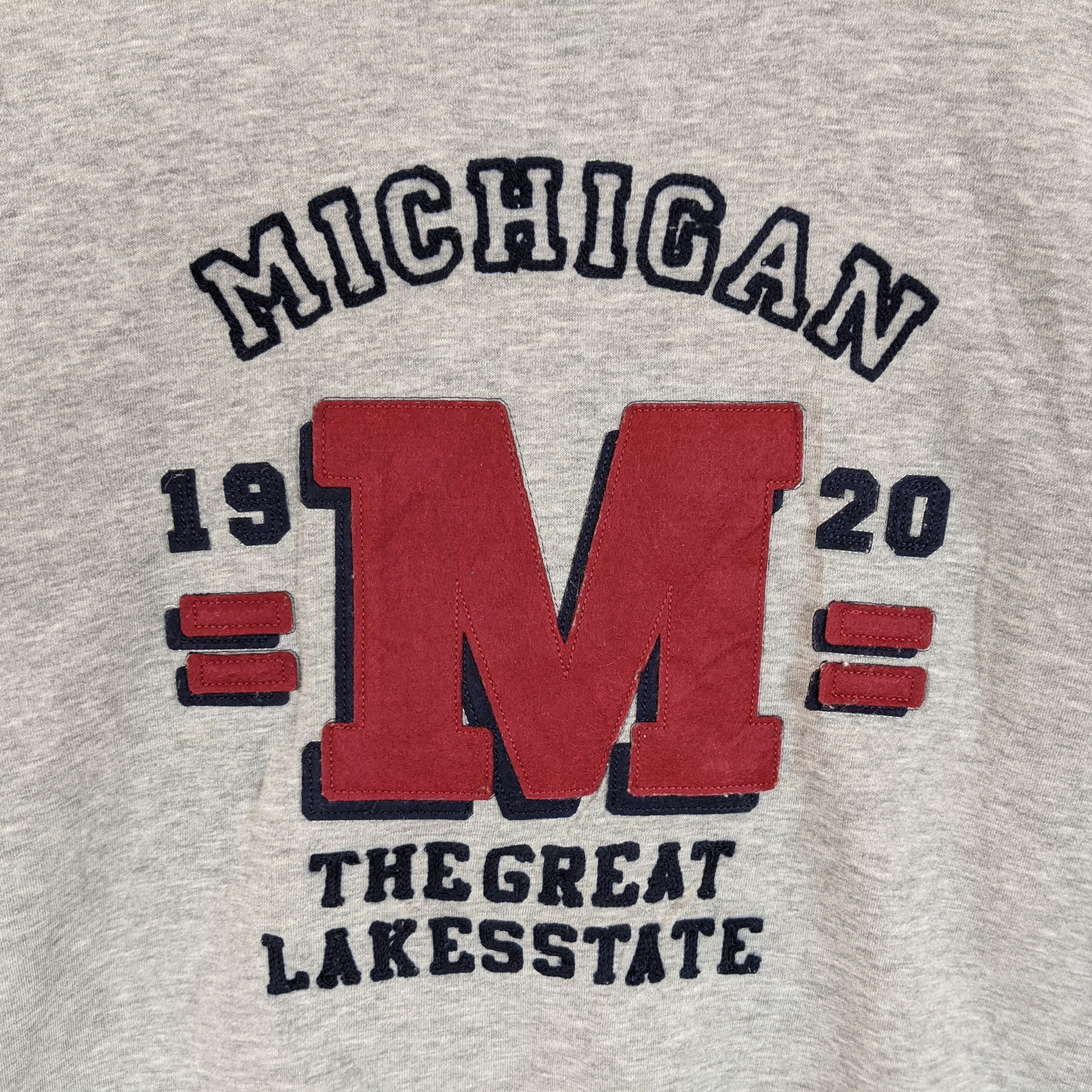 Japanese Brand 1924 MICHIGAN The Great Lake State Big Logo Sweatshirt Size US L / EU 52-54 / 3 - 6 Thumbnail