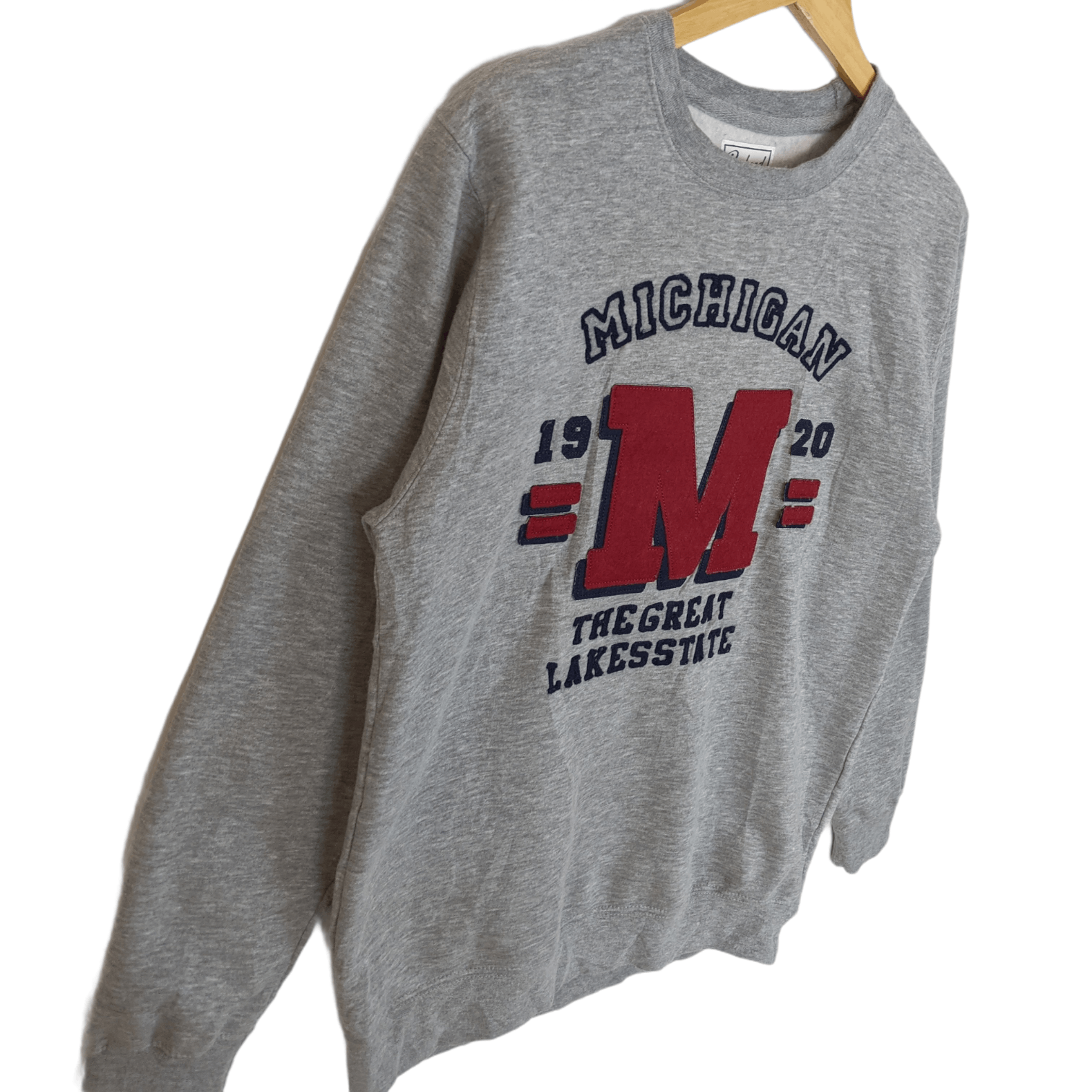 Japanese Brand 1924 MICHIGAN The Great Lake State Big Logo Sweatshirt Size US L / EU 52-54 / 3 - 3 Thumbnail
