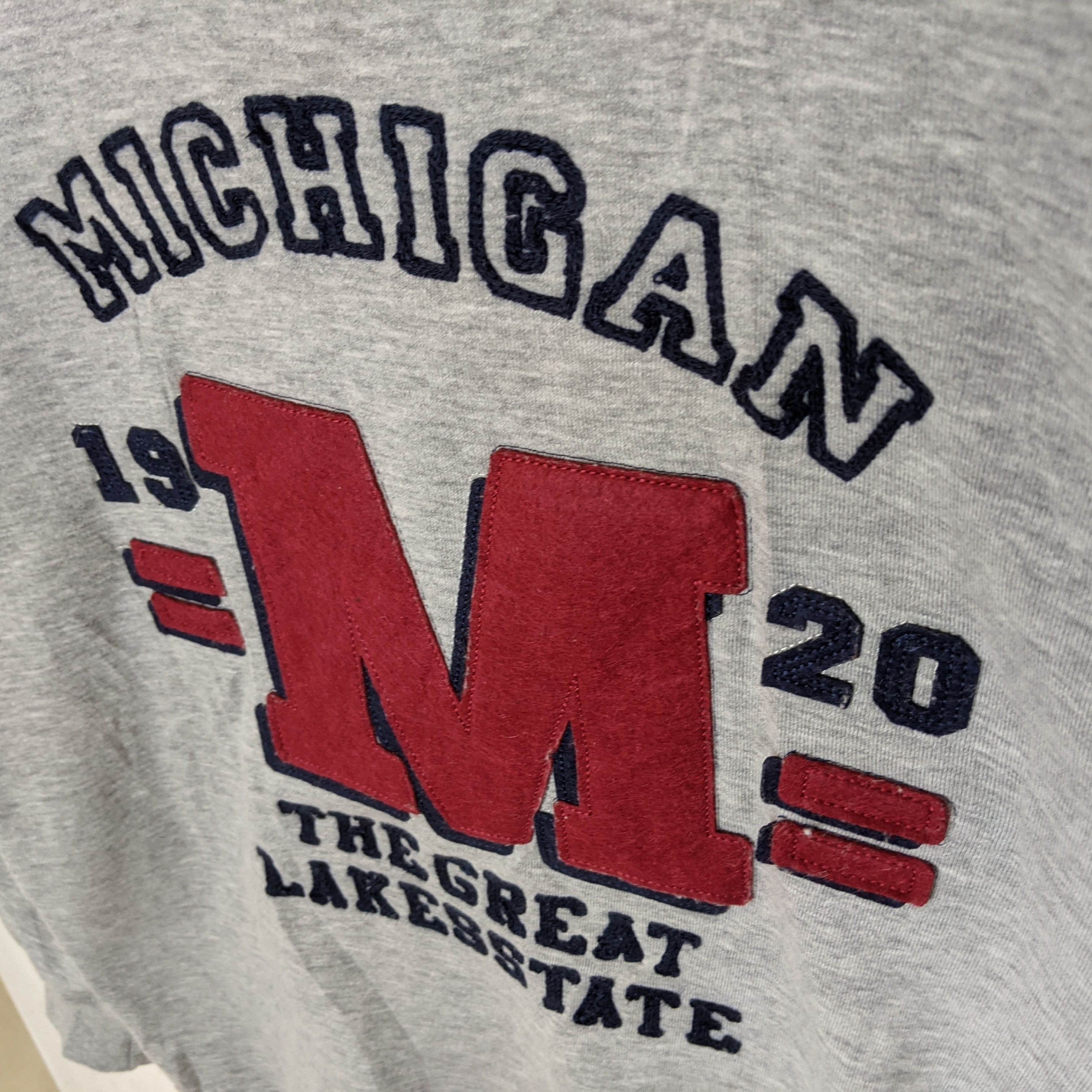 Japanese Brand 1924 MICHIGAN The Great Lake State Big Logo Sweatshirt Size US L / EU 52-54 / 3 - 7 Thumbnail
