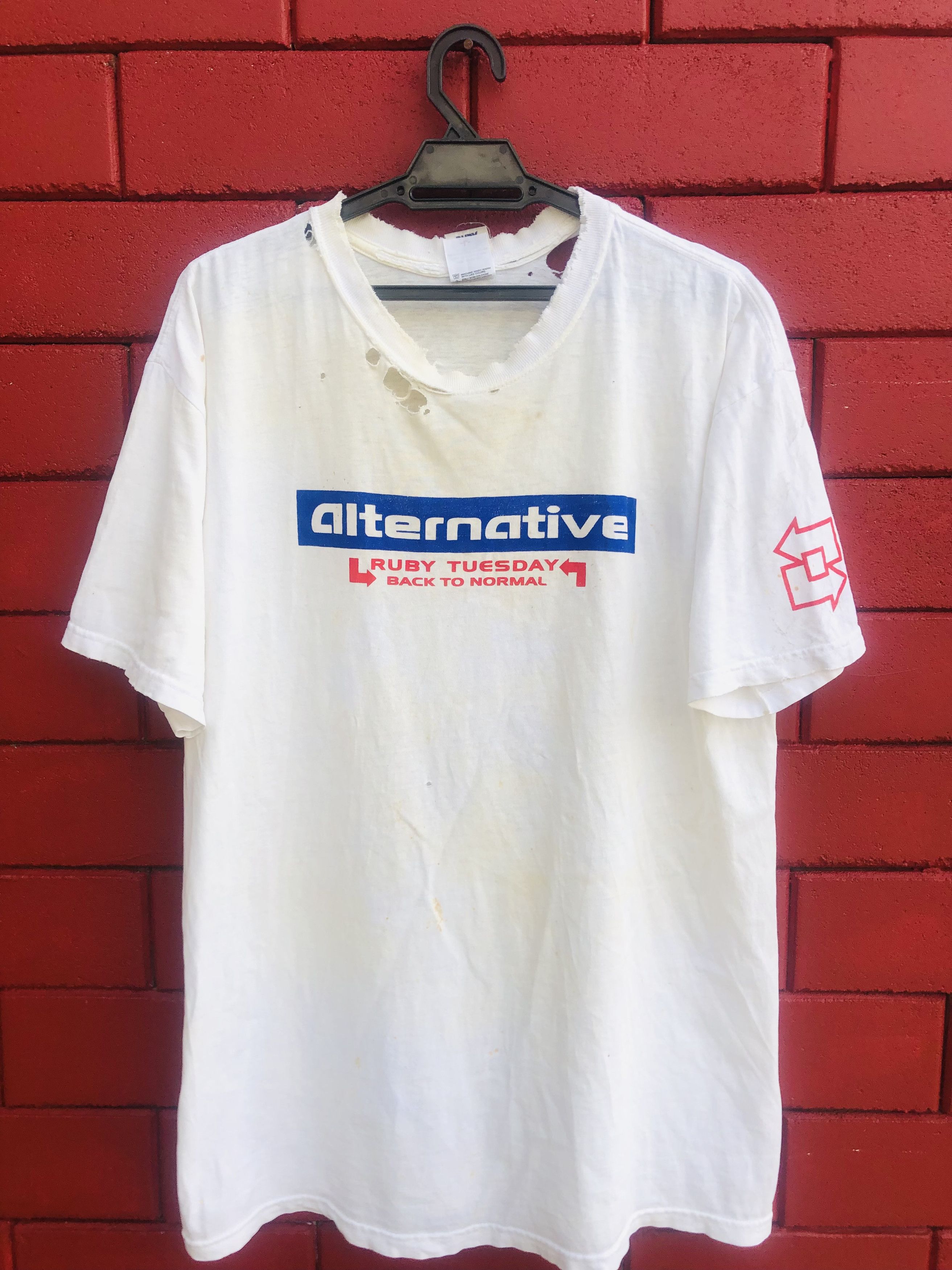 Band Tees × Vintage Vintage Ruby Tuesday Song By The Rolling Stone Shirt Size US L / EU 52-54 / 3 - 1 Thumbnail