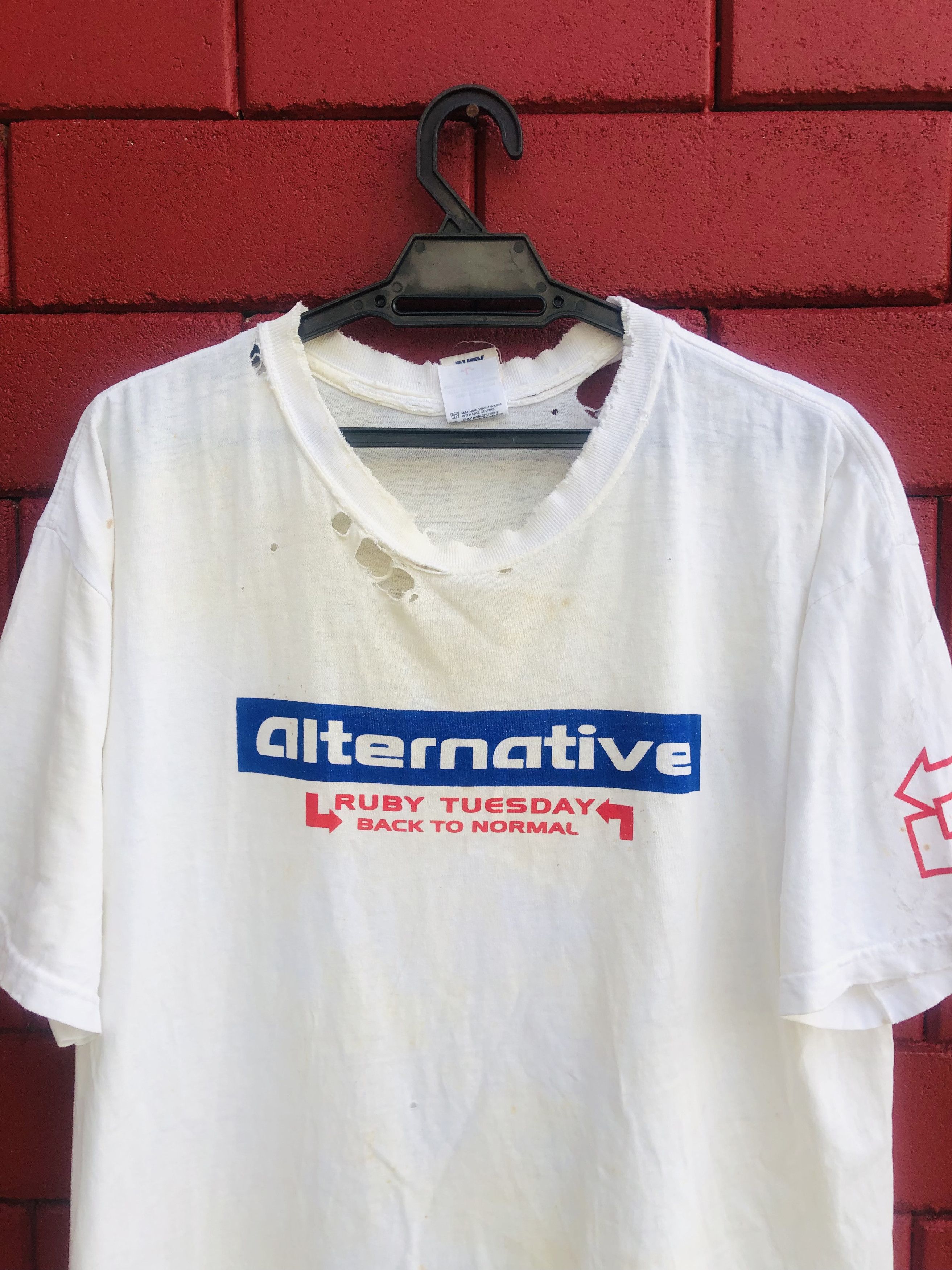 Band Tees × Vintage Vintage Ruby Tuesday Song By The Rolling Stone Shirt Size US L / EU 52-54 / 3 - 3 Thumbnail