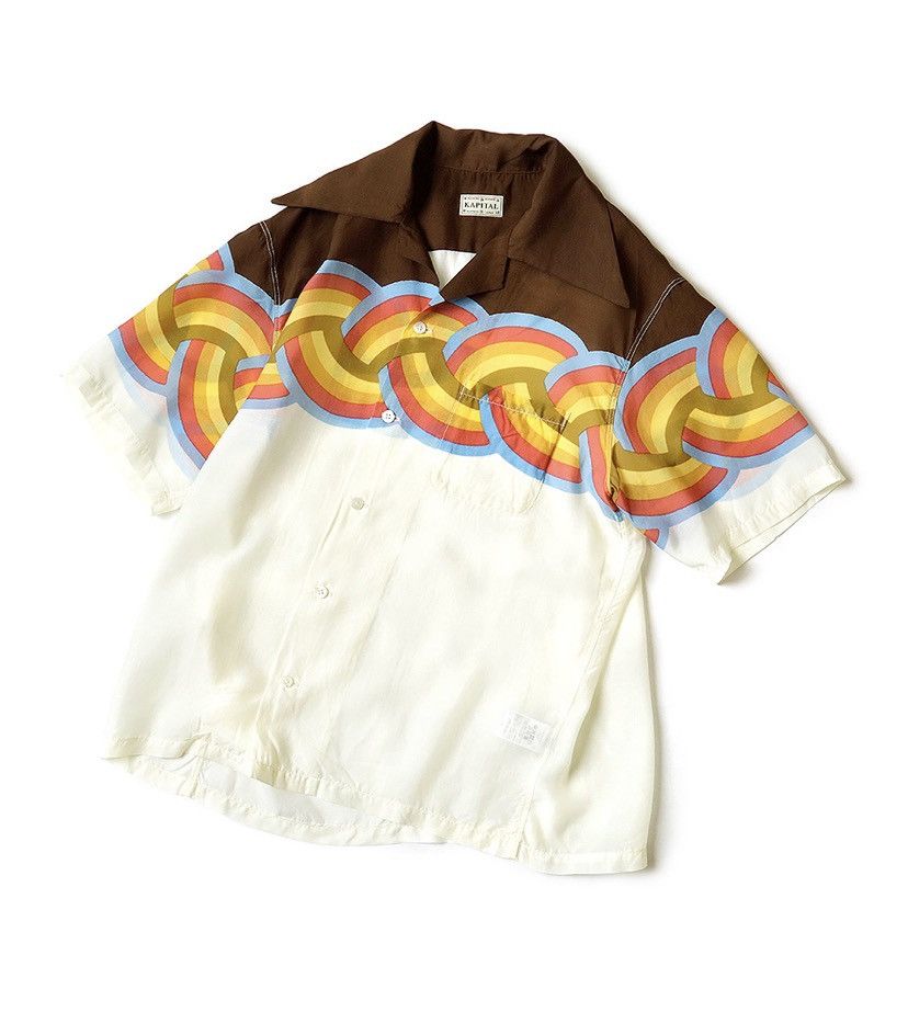 Kapital Kapital silk rayon rainbow aloha shirts size 3 Size US L / EU 52-54 / 3 - 3 Thumbnail