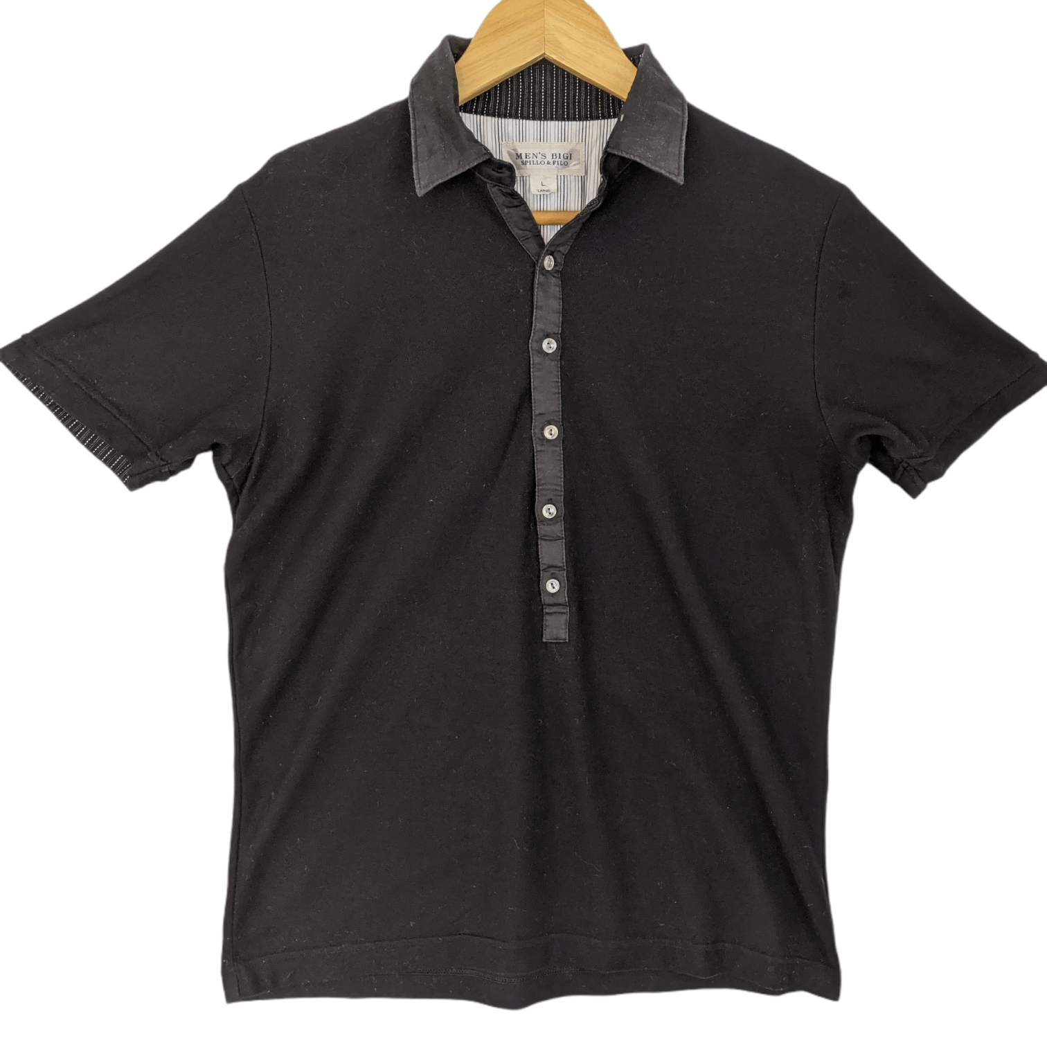 Japanese Brand MEN'S BIGI Japan Polo Shirt Size US L / EU 52-54 / 3 - 2 Thumbnail
