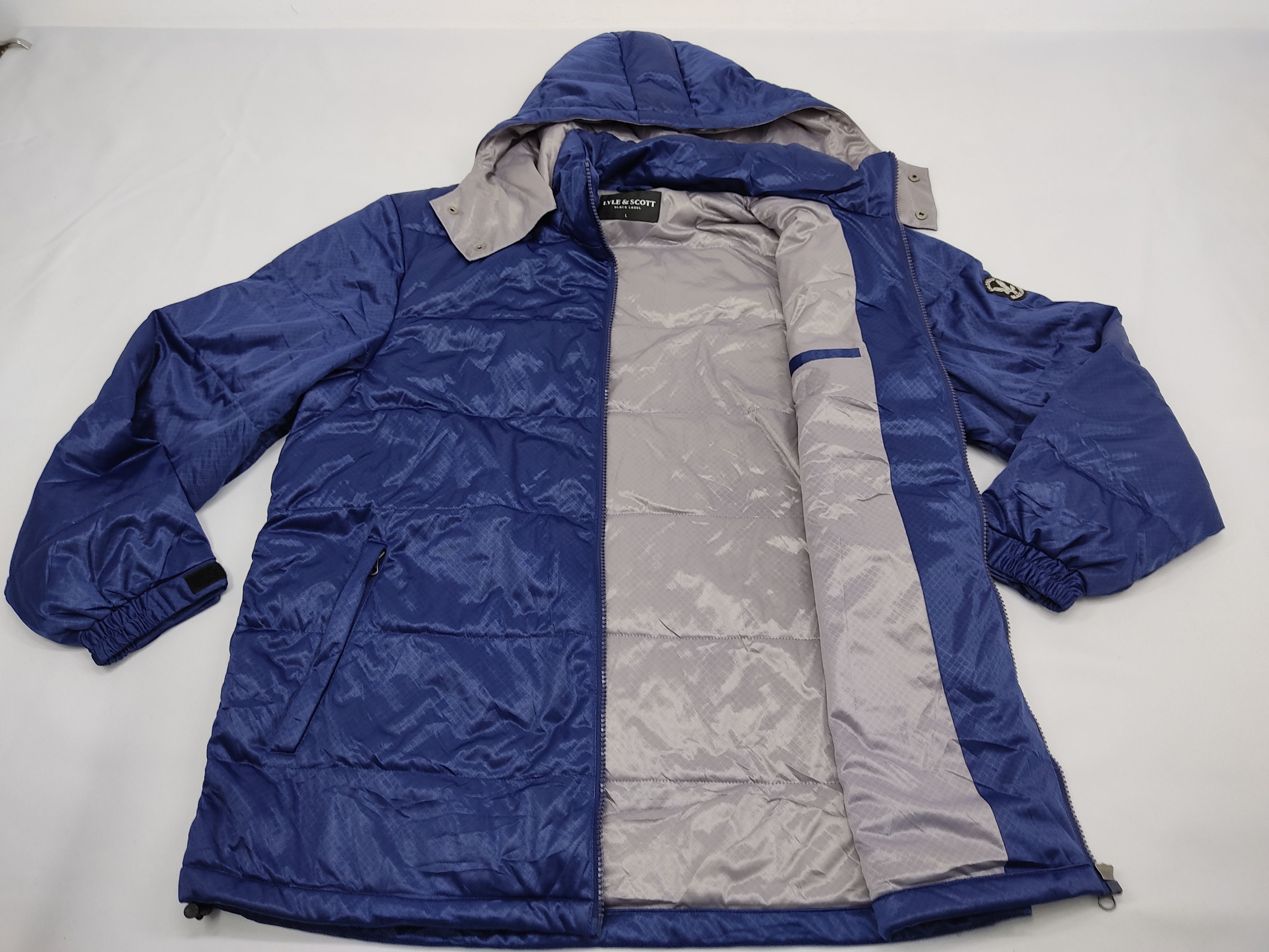 Lyle & Scott Lyle & Scott Bomber Jacket Puffer Quilted Hoodie Winterwear Size US L / EU 52-54 / 3 - 5 Thumbnail