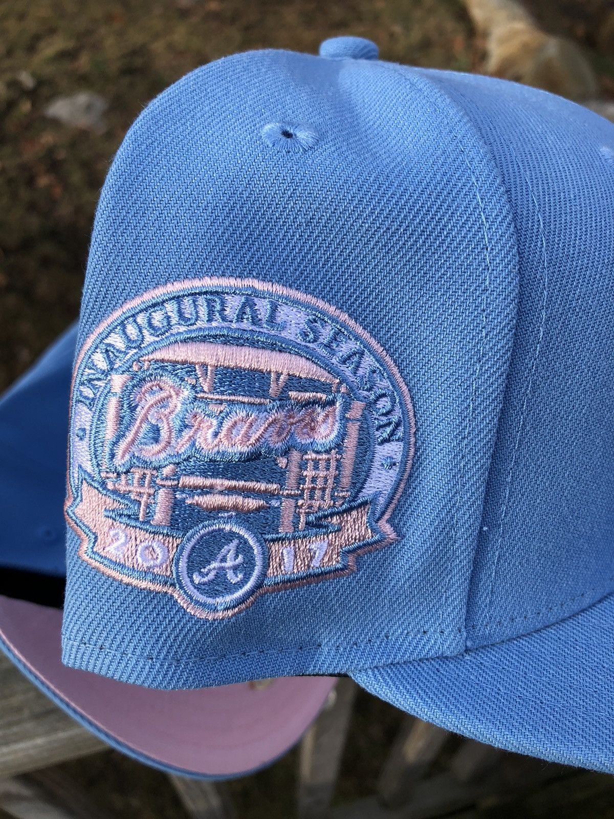 New Era Exclusive Atlanta Braves Fitted Cotton Candy Braves Pink UV Size ONE SIZE - 2 Thumbnail
