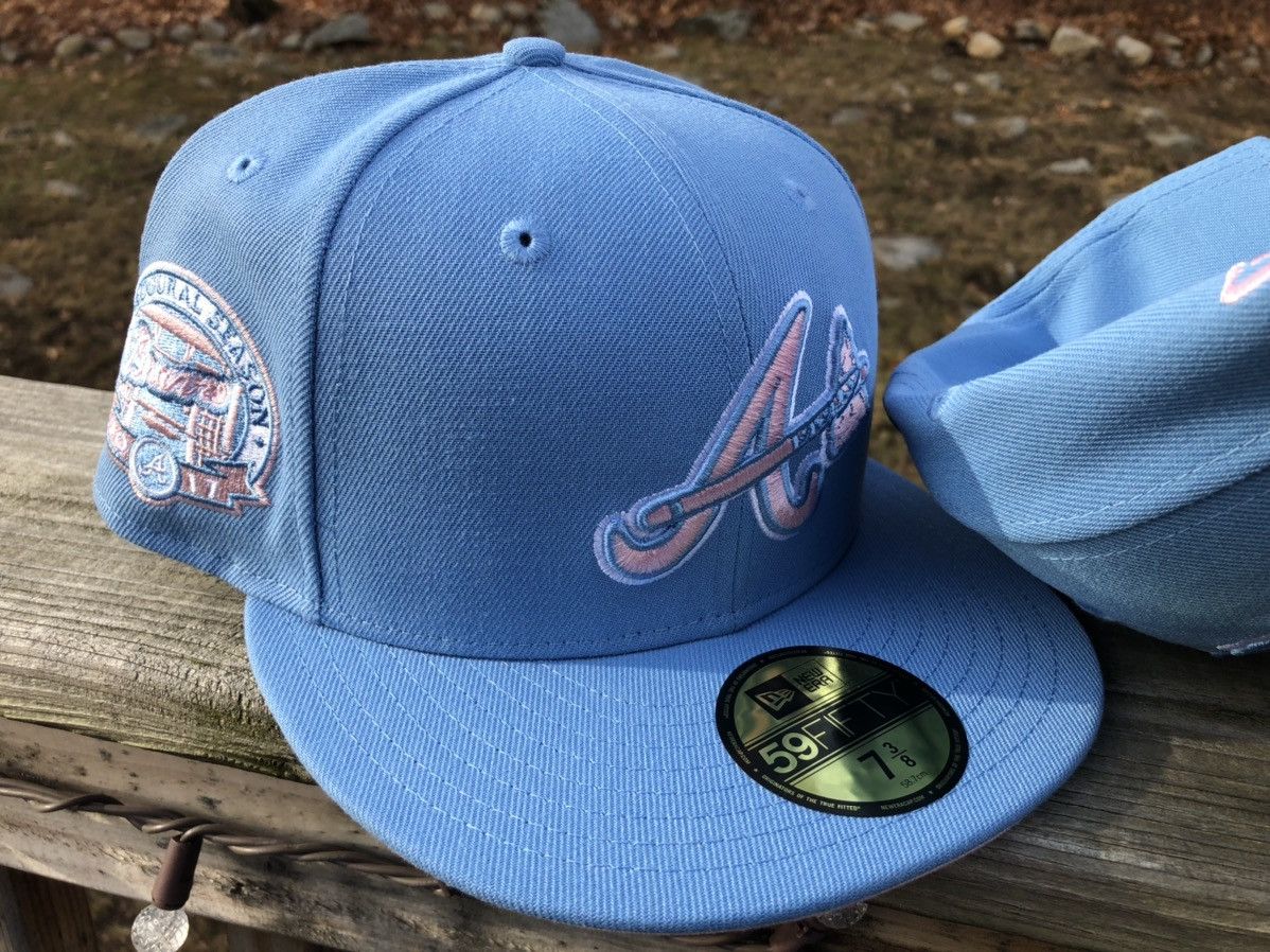 New Era Exclusive Atlanta Braves Fitted Cotton Candy Braves Pink UV Size ONE SIZE - 3 Thumbnail