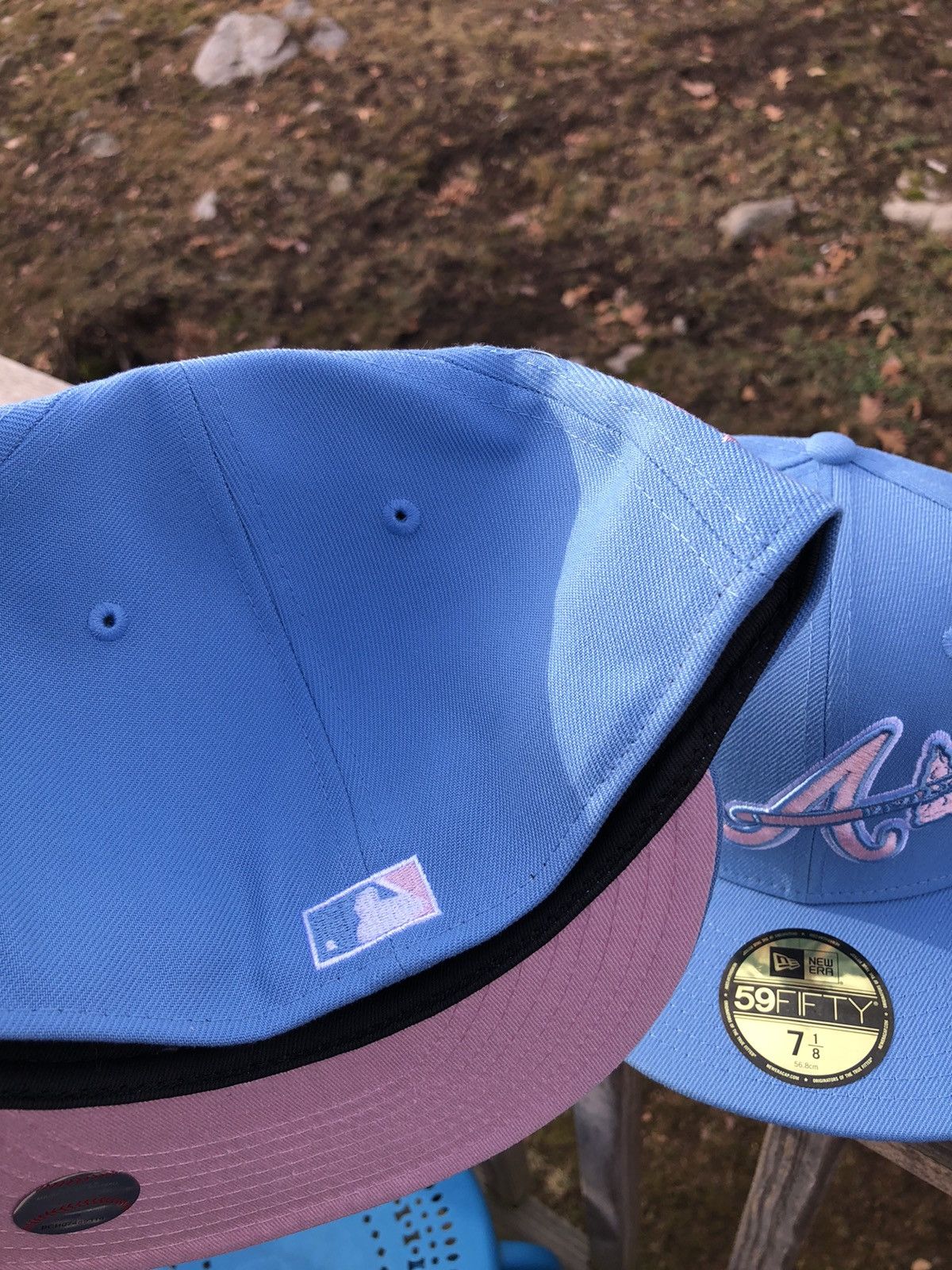 New Era Exclusive Atlanta Braves Fitted Cotton Candy Braves Pink UV Size ONE SIZE - 5 Thumbnail