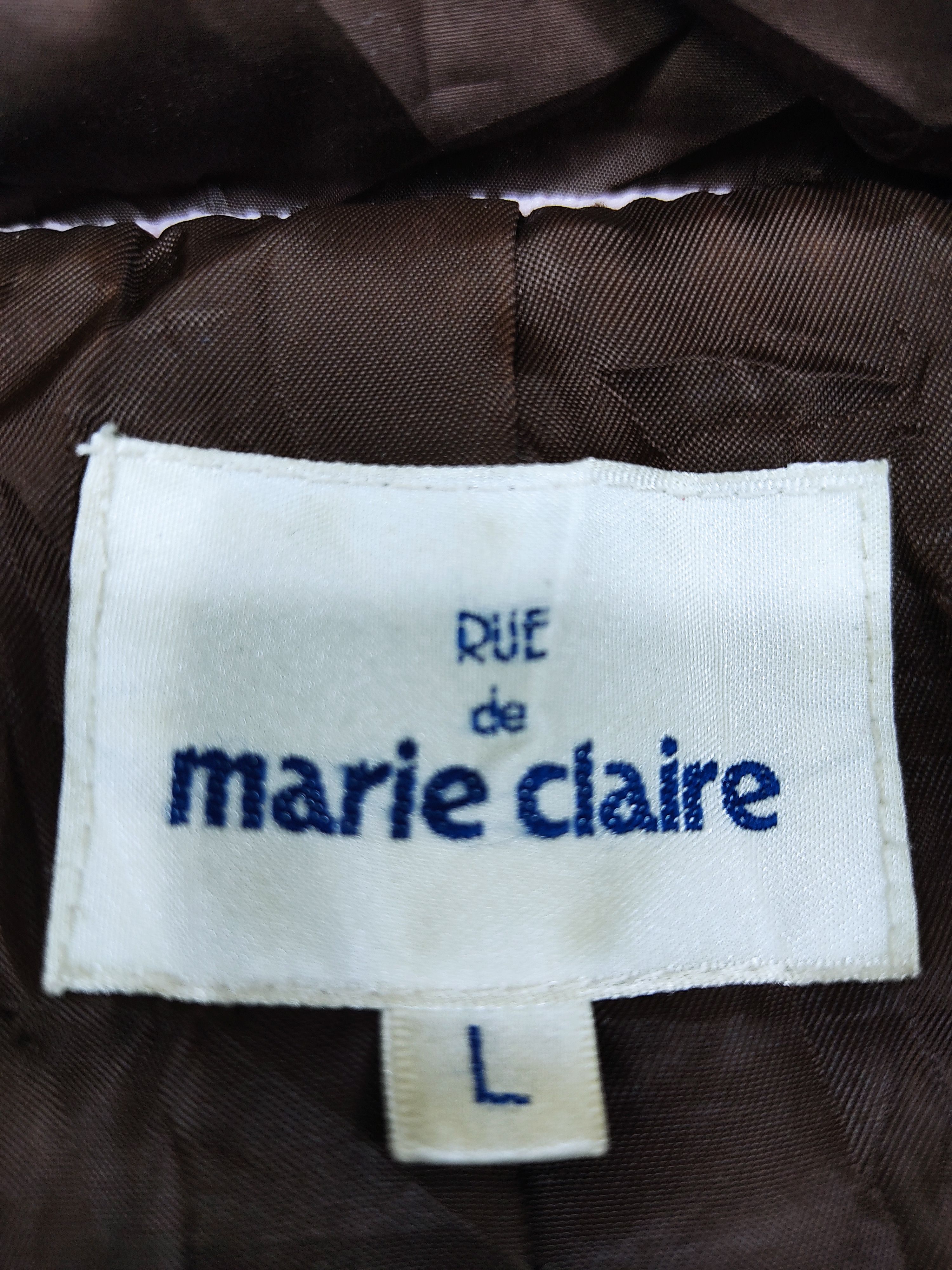 Japanese Brand Marie Claire Bomber Hoodie Jacket Winter Wear Zipper Size L / US 10 / IT 46 - 3 Thumbnail
