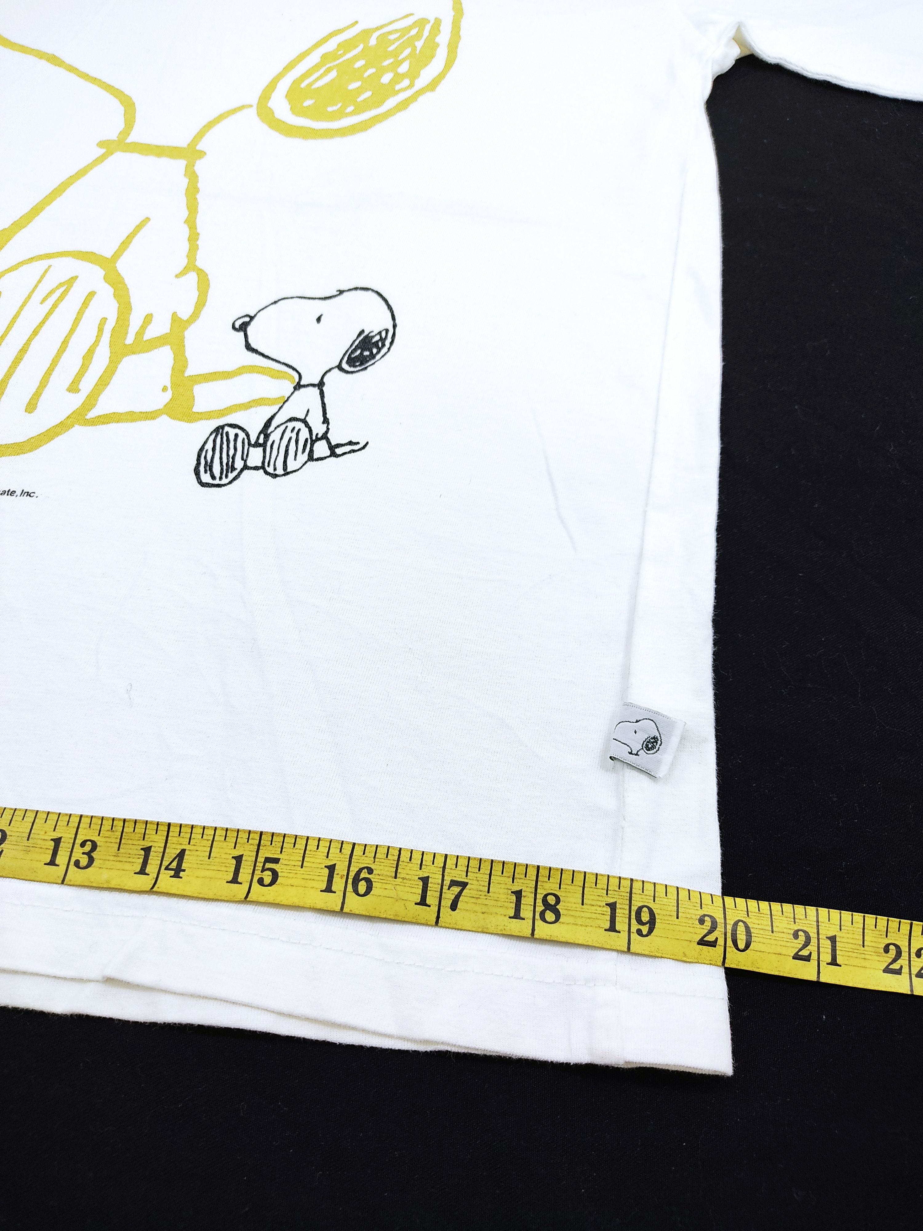 Cartoon Network Vintage Cartoon Snoopy Peanuts White Tee Unisex Size M / US 6-8 / IT 42-44 - 5 Thumbnail