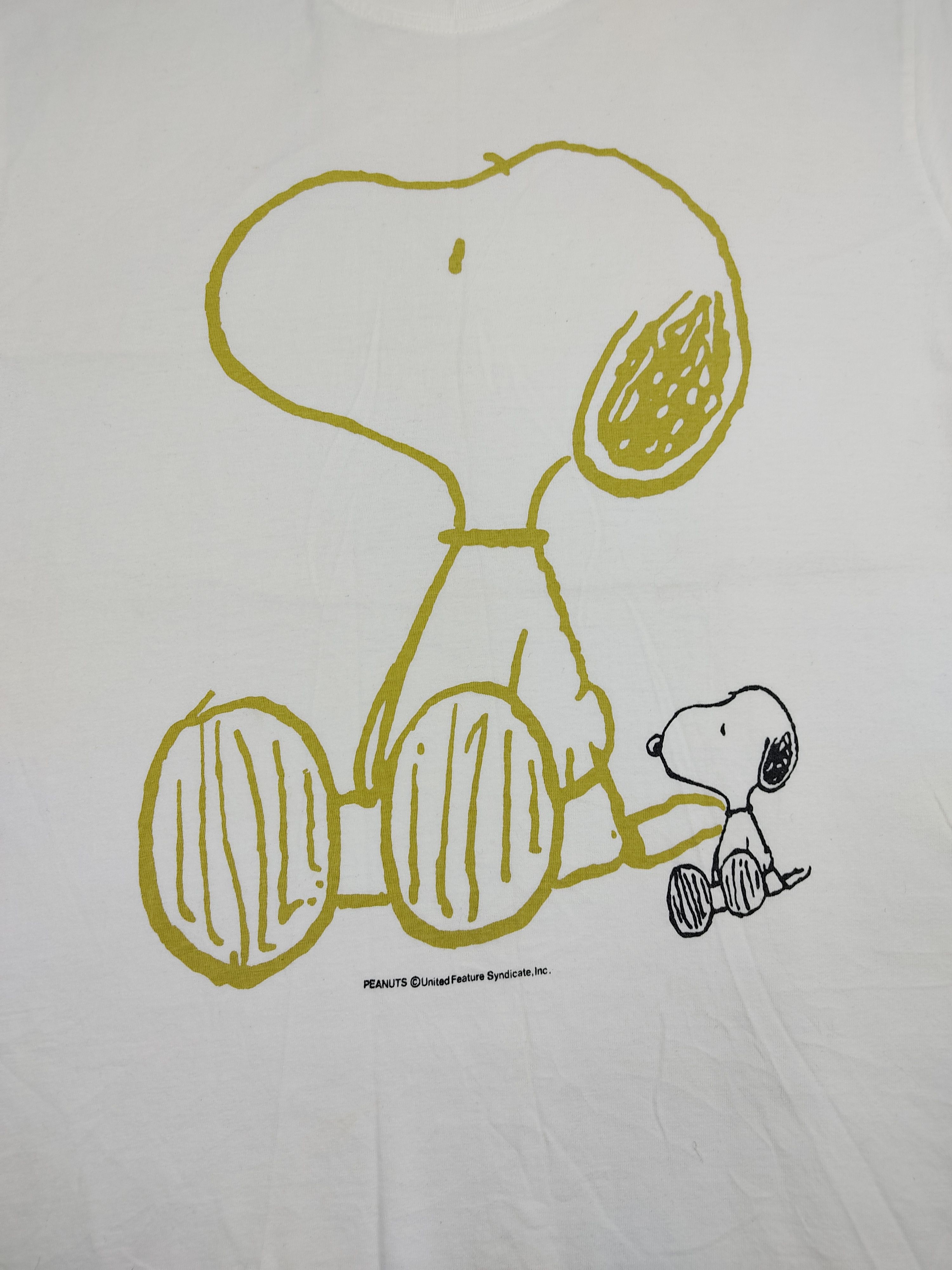 Cartoon Network Vintage Cartoon Snoopy Peanuts White Tee Unisex Size M / US 6-8 / IT 42-44 - 2 Thumbnail