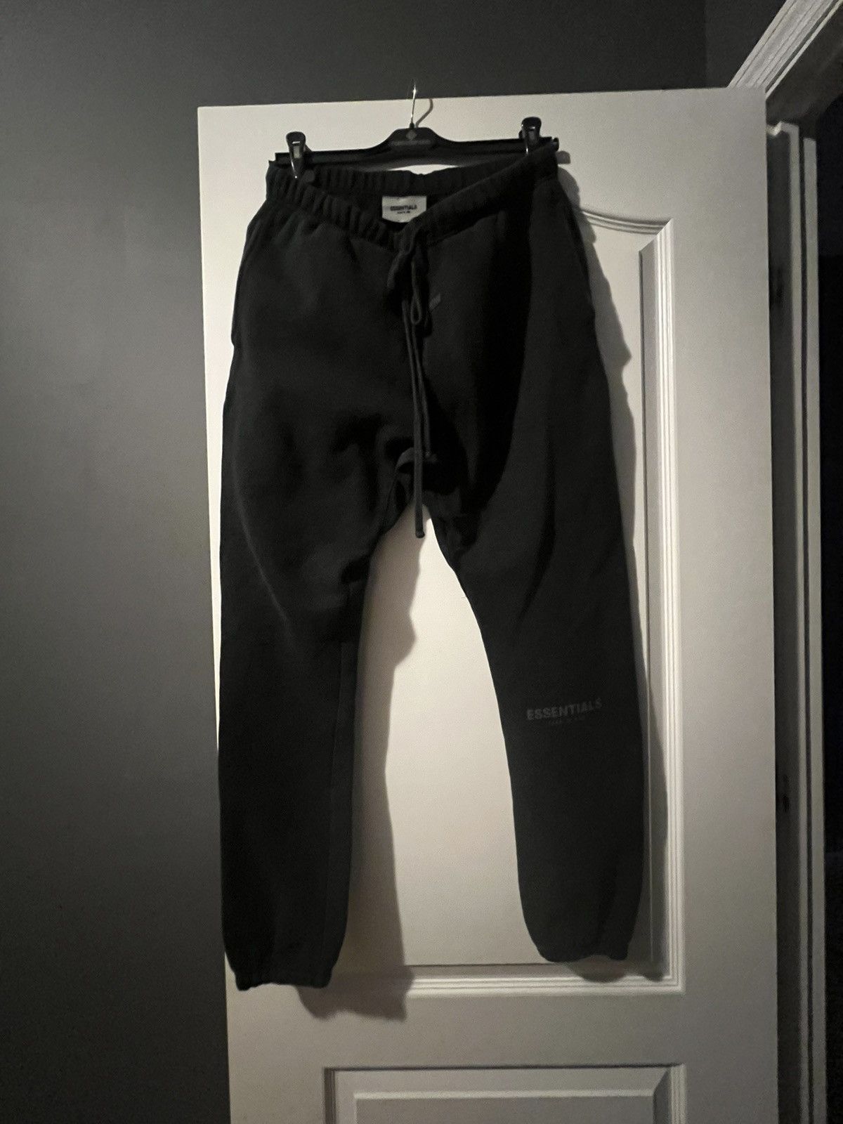 Essentials ESSENTIALS BLACK SWEATPANTS SIZE MEDIUM | Grailed
