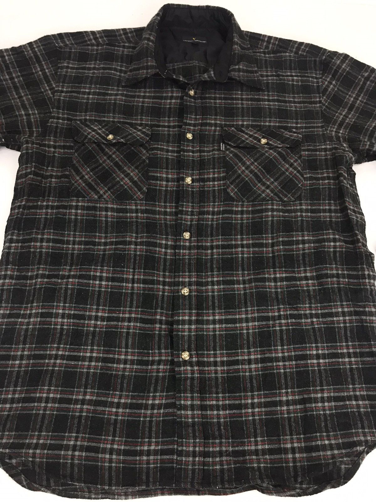 Flannel Vintage Vincenzo Valentino Plaid Checked Wear Double Pocket Size US L / EU 52-54 / 3 - 3 Thumbnail