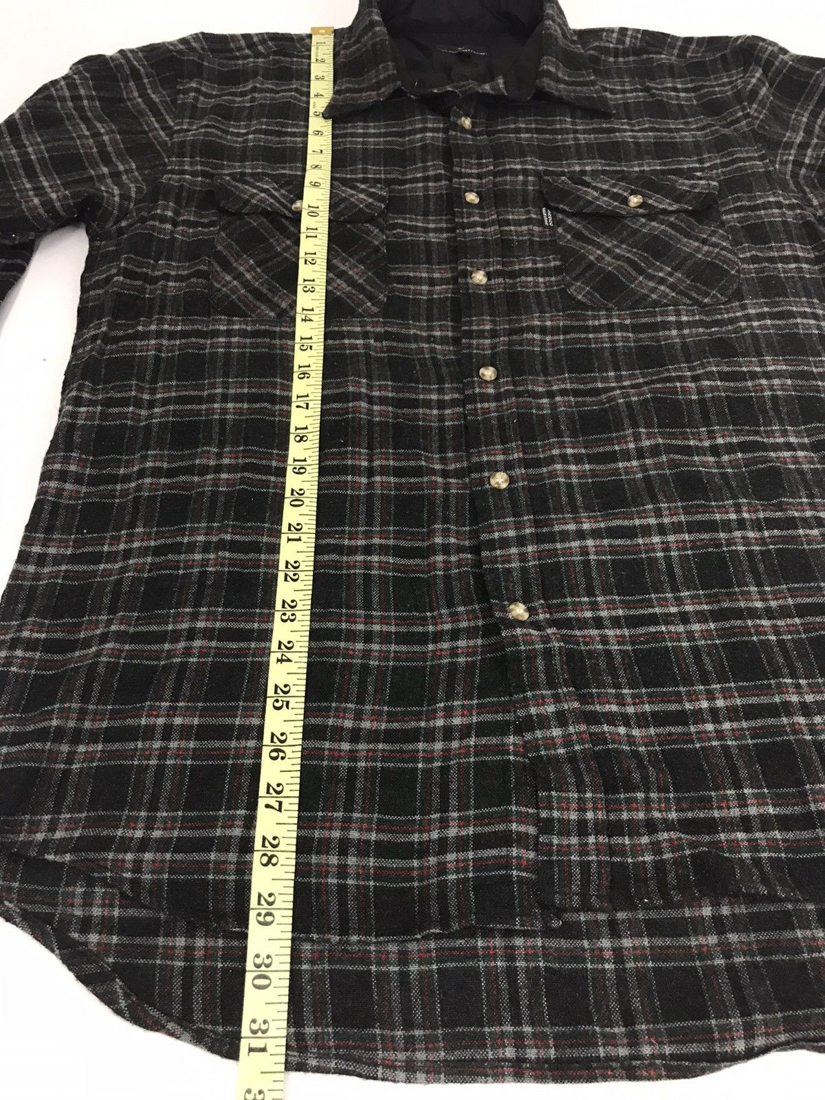 Flannel Vintage Vincenzo Valentino Plaid Checked Wear Double Pocket Size US L / EU 52-54 / 3 - 9 Thumbnail