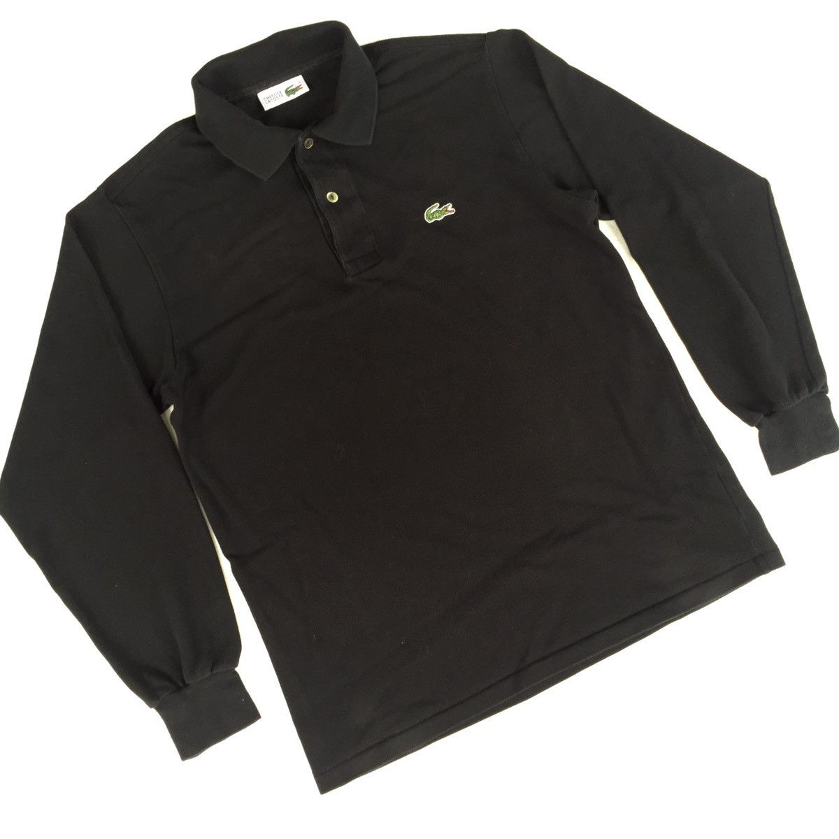 Lacoste × Vintage Vintage Chemise Lacoste Long Sleeve Polo Size US M / EU 48-50 / 2 - 2 Thumbnail