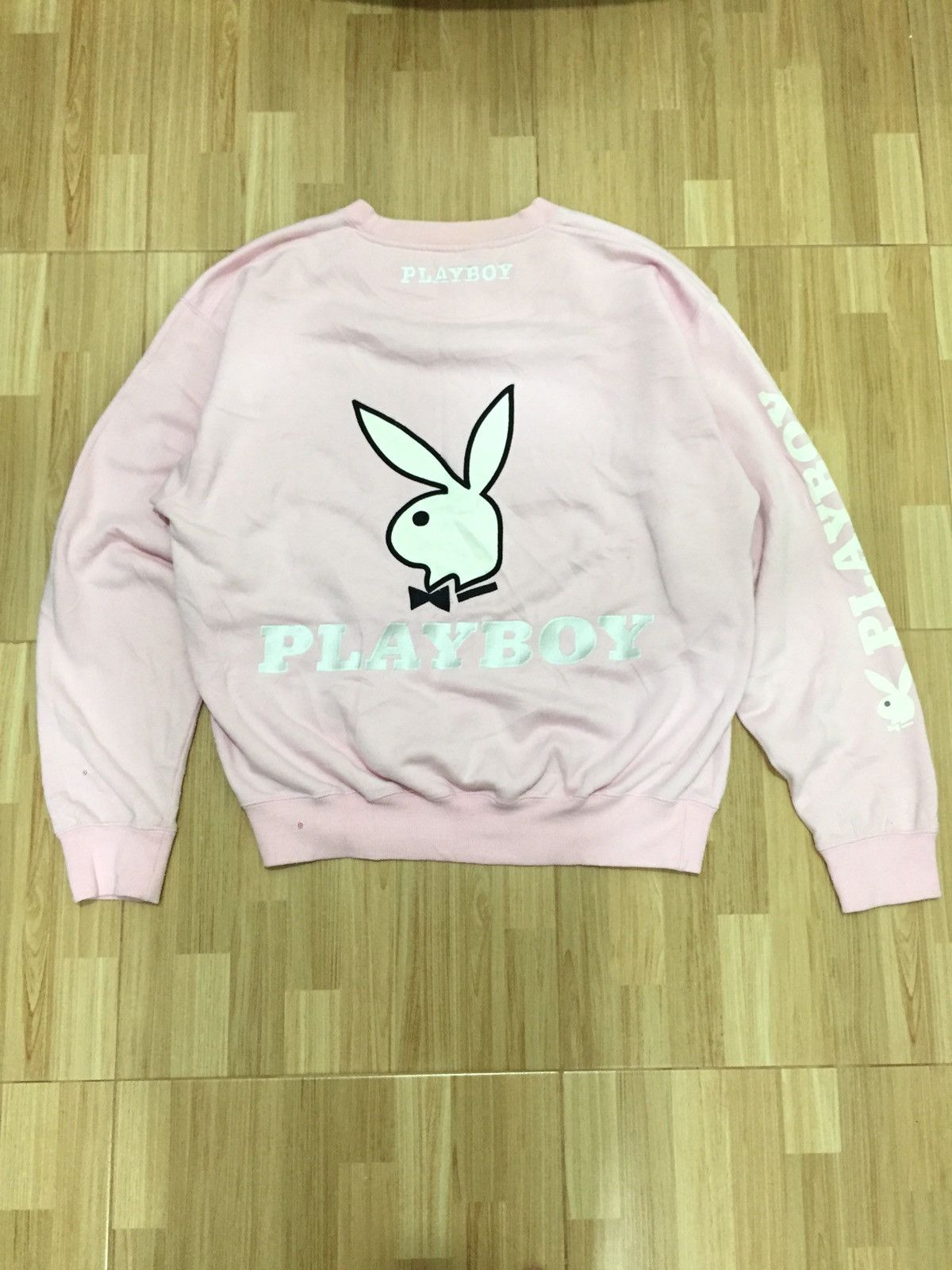 City Streets PLAYBOY Big Embroidery Bunny Head Logo Sweatshirt Size US XL / EU 56 / 4 - 1 Thumbnail