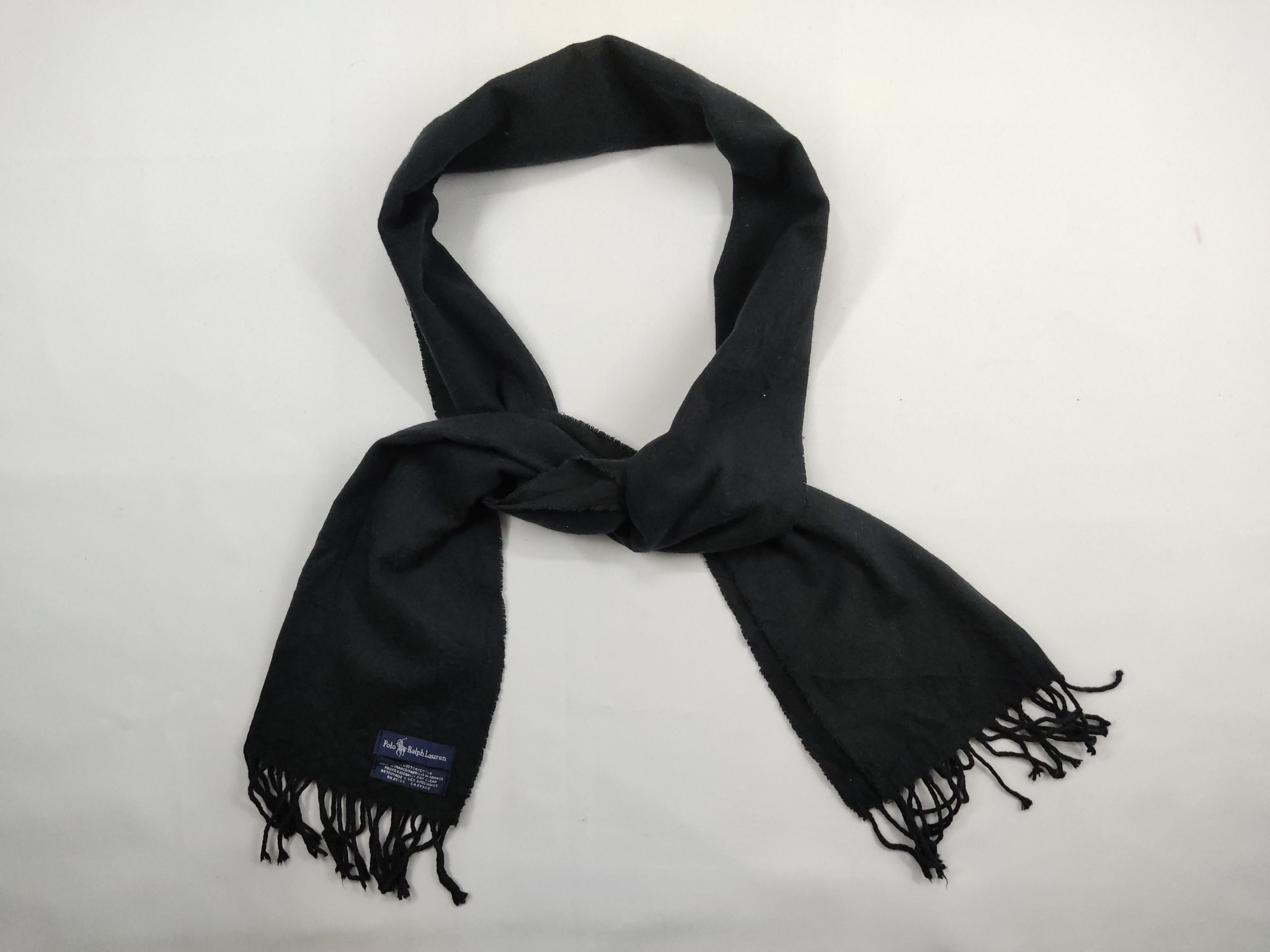 Vintage Polo Ralph Lauren Scarf Muffler Made France