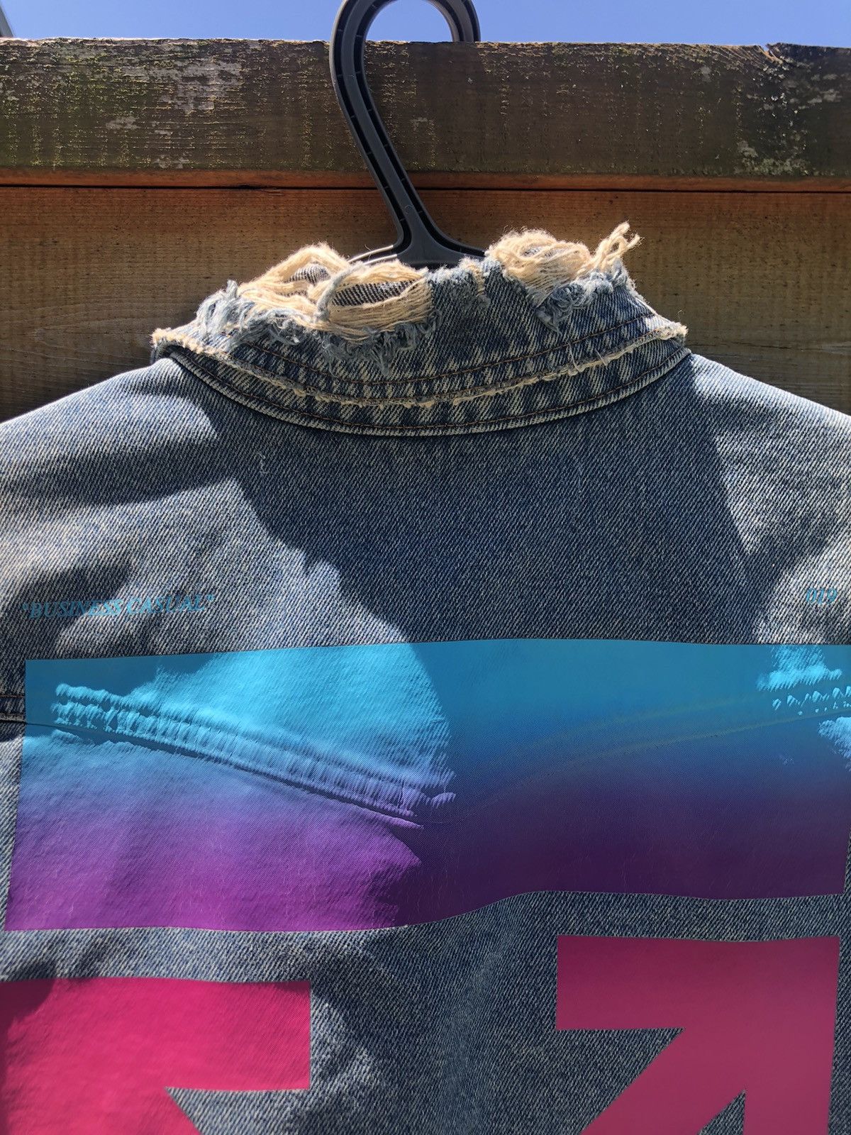 Off-White Off White Gradient Denim Jacket Size US M / EU 48-50 / 2 - 4 Thumbnail