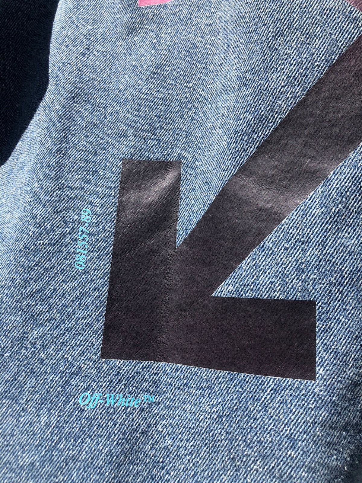Off White Gradient Denim Jacket