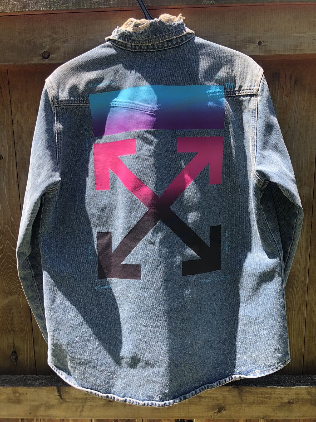 Off-White Off White Gradient Denim Jacket Size US M / EU 48-50 / 2 - 1 Thumbnail