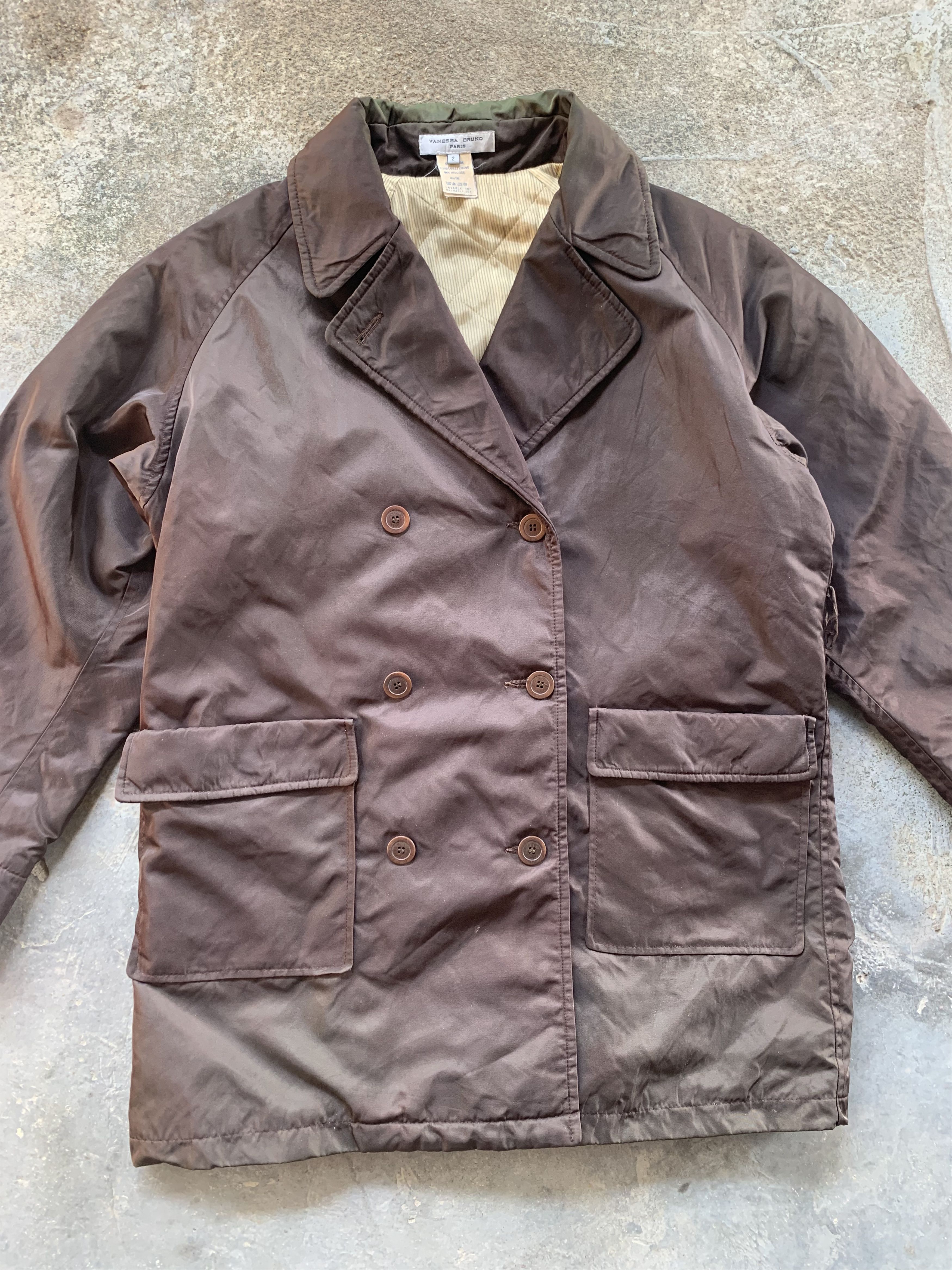 Designer Vintage Vanessa Bruno Coats Size L / US 10 / IT 46 - 3 Thumbnail