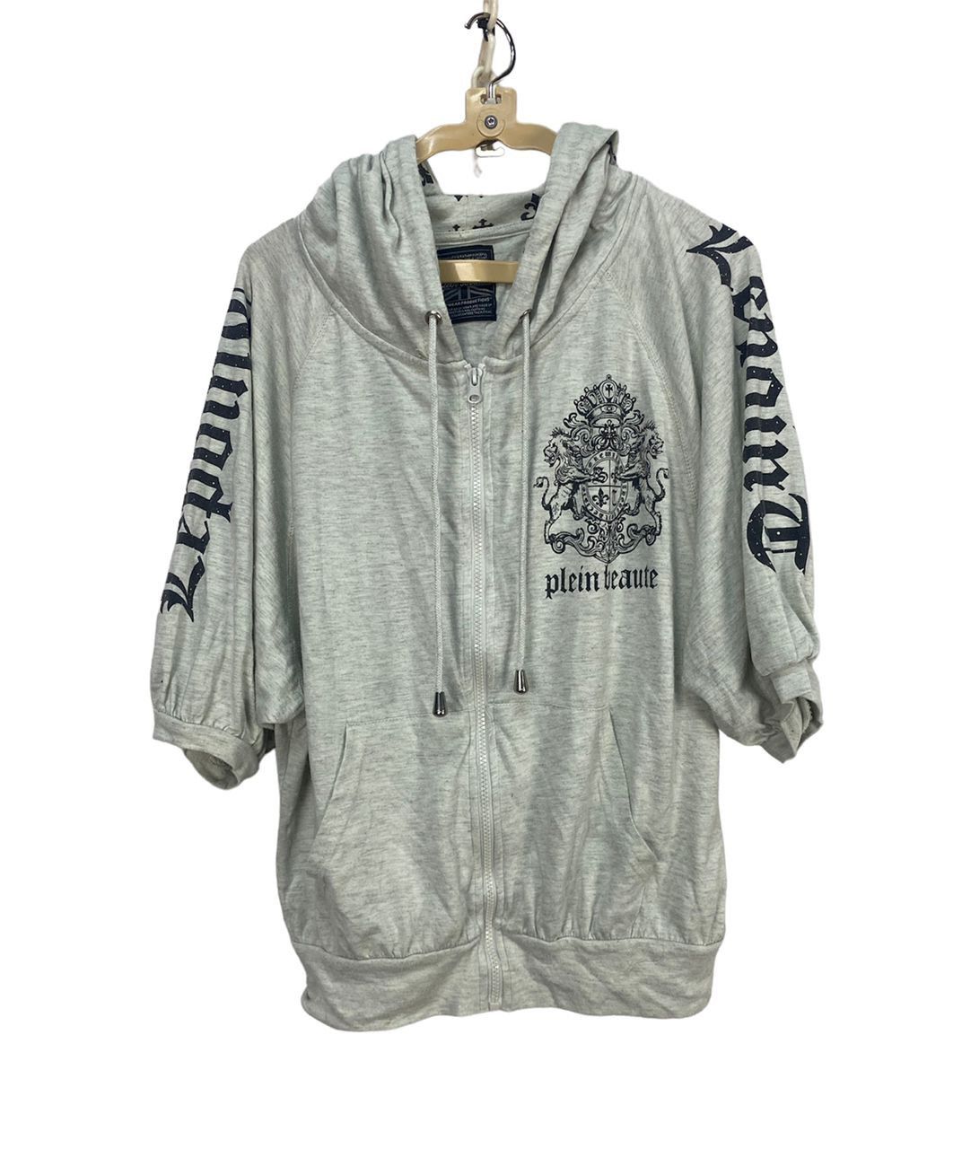 Japanese Brand Plein beaute printed zipper hoodie beggie shorts sleeve Size US M / EU 48-50 / 2 - 1 Thumbnail