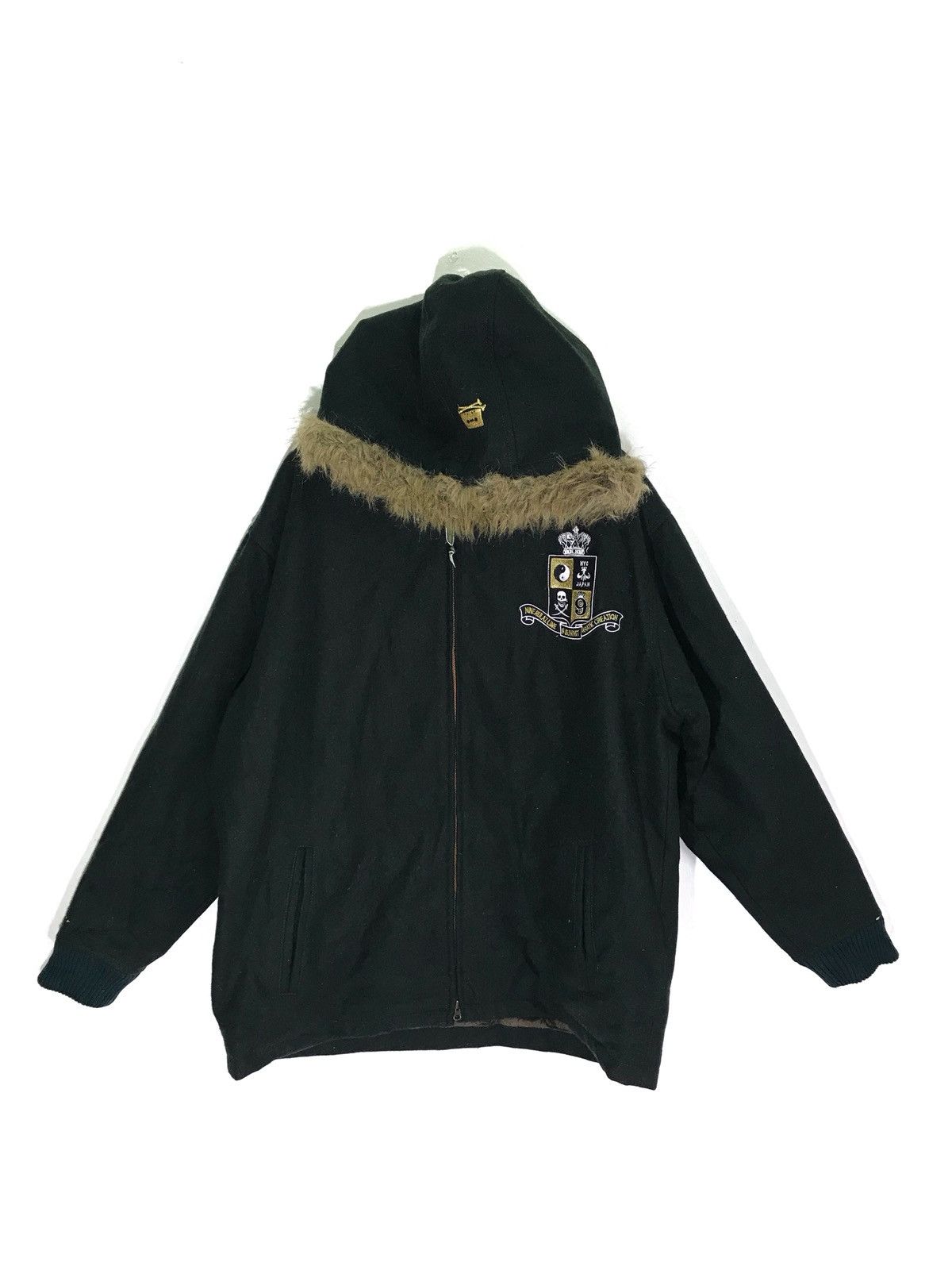 Japanese Brand Nine Rulaz Line NRL Big Logo Wool Jacket Made In Japan Size US XL / EU 56 / 4 - 2 Thumbnail
