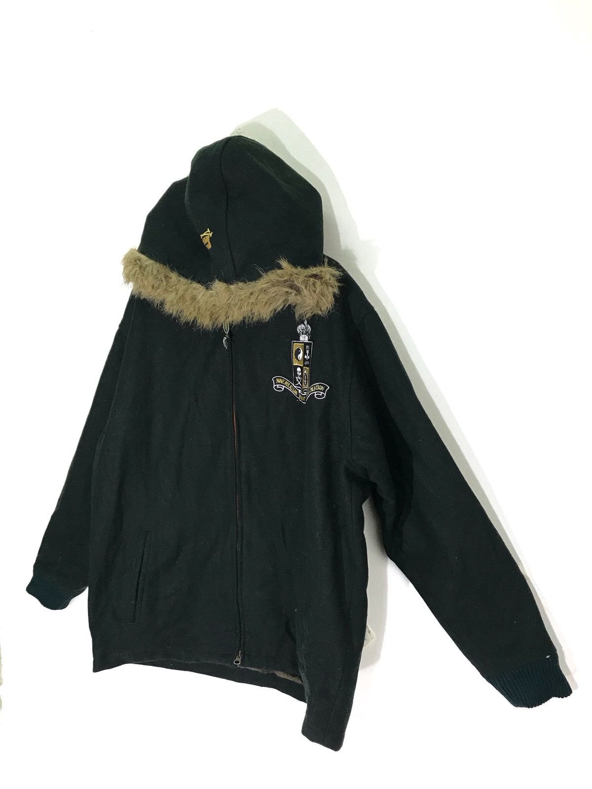 Japanese Brand Nine Rulaz Line NRL Big Logo Wool Jacket Made In Japan Size US XL / EU 56 / 4 - 3 Thumbnail