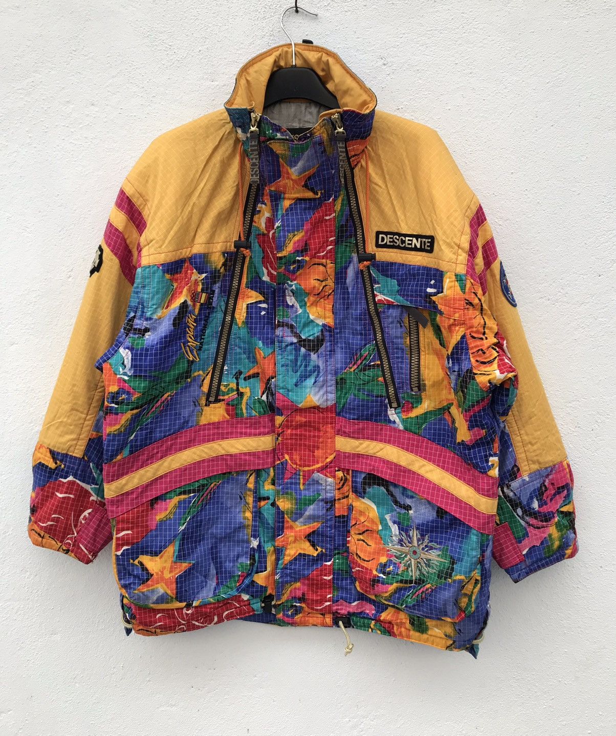 Descente × Vintage Descente Officials Spain Ski Team Pop Art Hooded Ski Jacket Size US M / EU 48-50 / 2 - 2 Thumbnail
