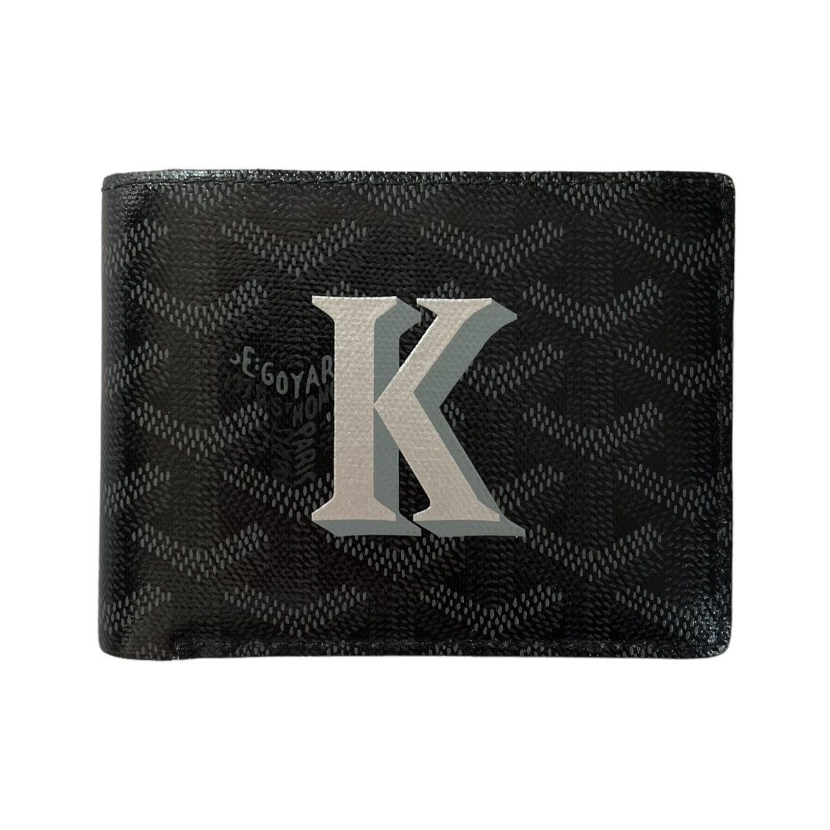 image of Goyard Jet Black Victoire Bifold Wallet, Men's