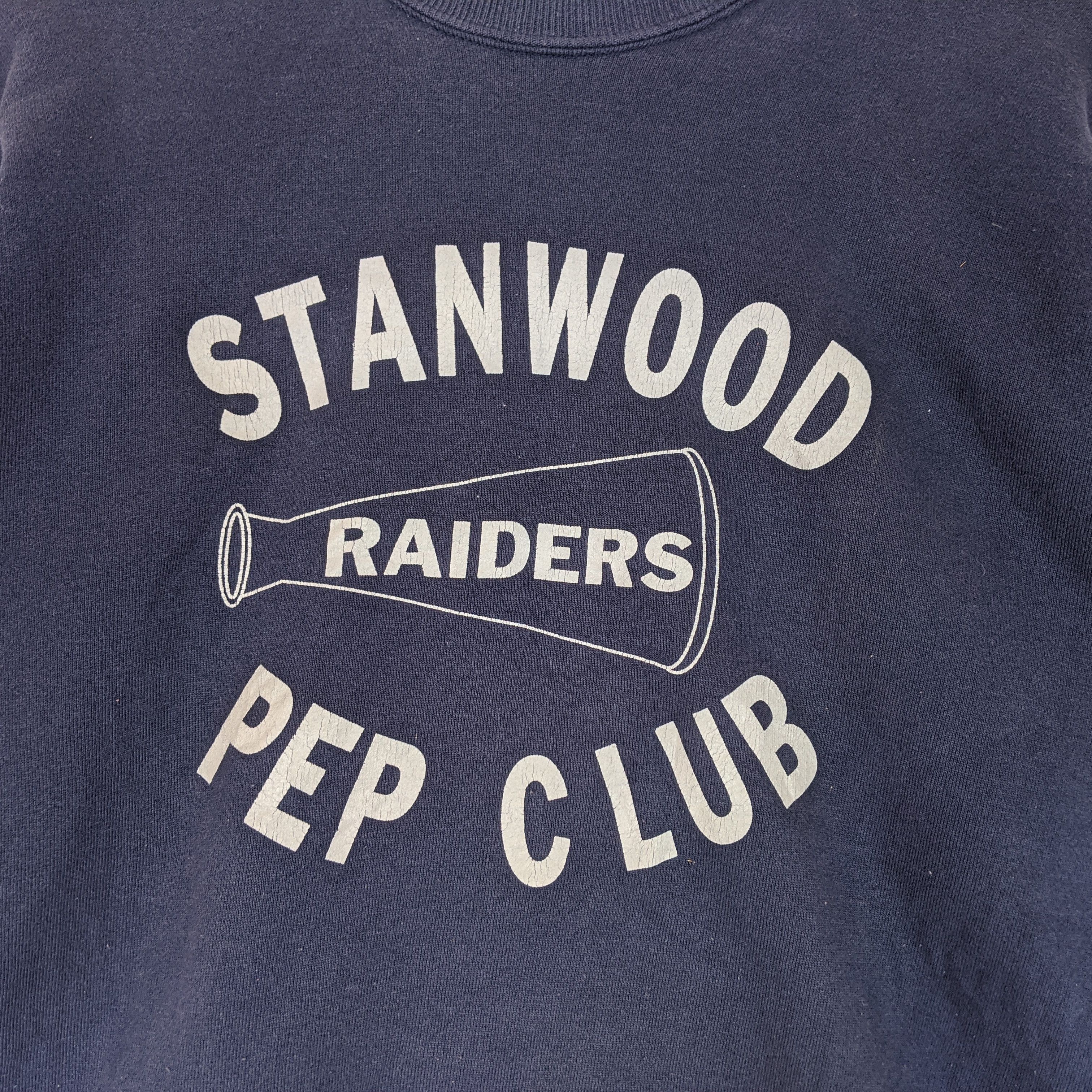 Hanes × NFL × Vintage 90's HANES Stanwood Riders Big Logo Jumper Sweatshirt Size US M / EU 48-50 / 2 - 4 Thumbnail