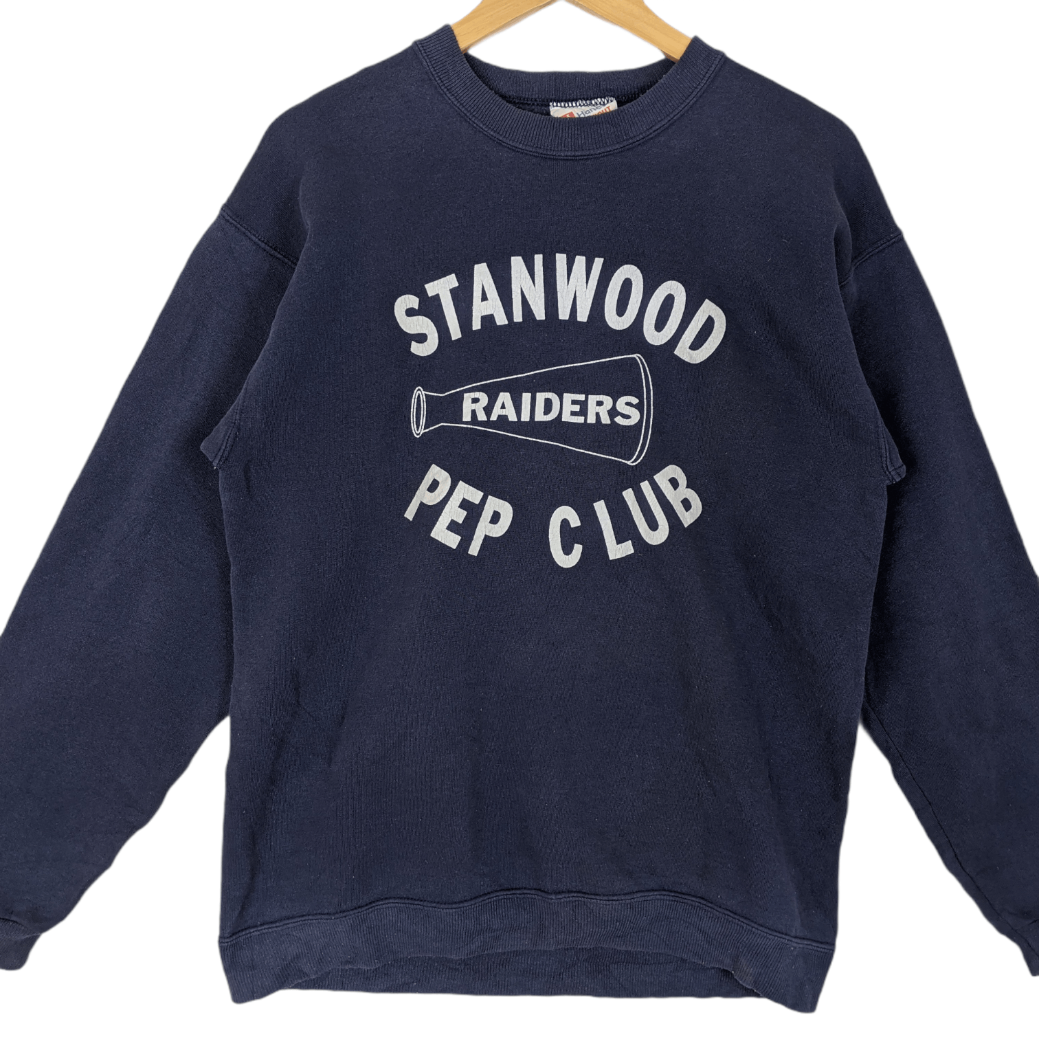Hanes × NFL × Vintage 90's HANES Stanwood Riders Big Logo Jumper Sweatshirt Size US M / EU 48-50 / 2 - 2 Thumbnail
