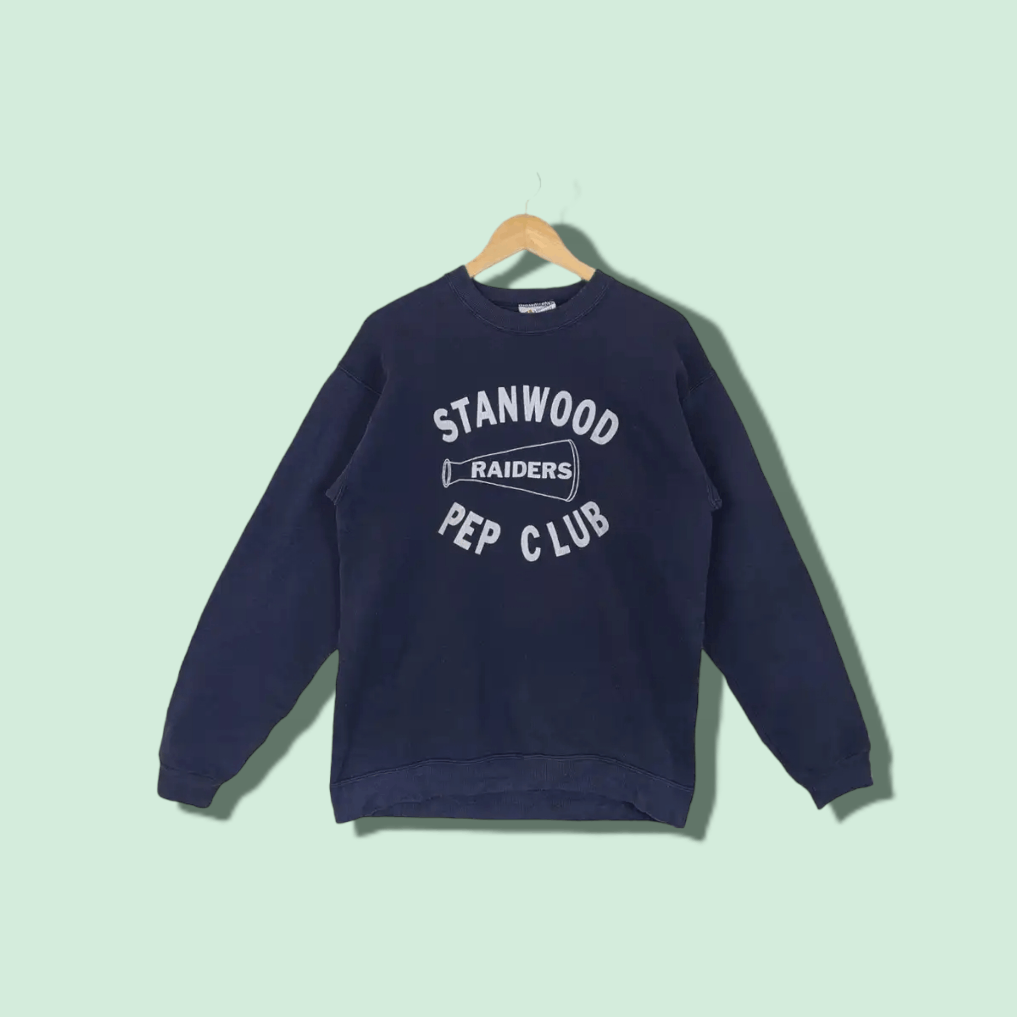 90's HANES Stanwood Riders Big Logo Jumper Sweatshirt