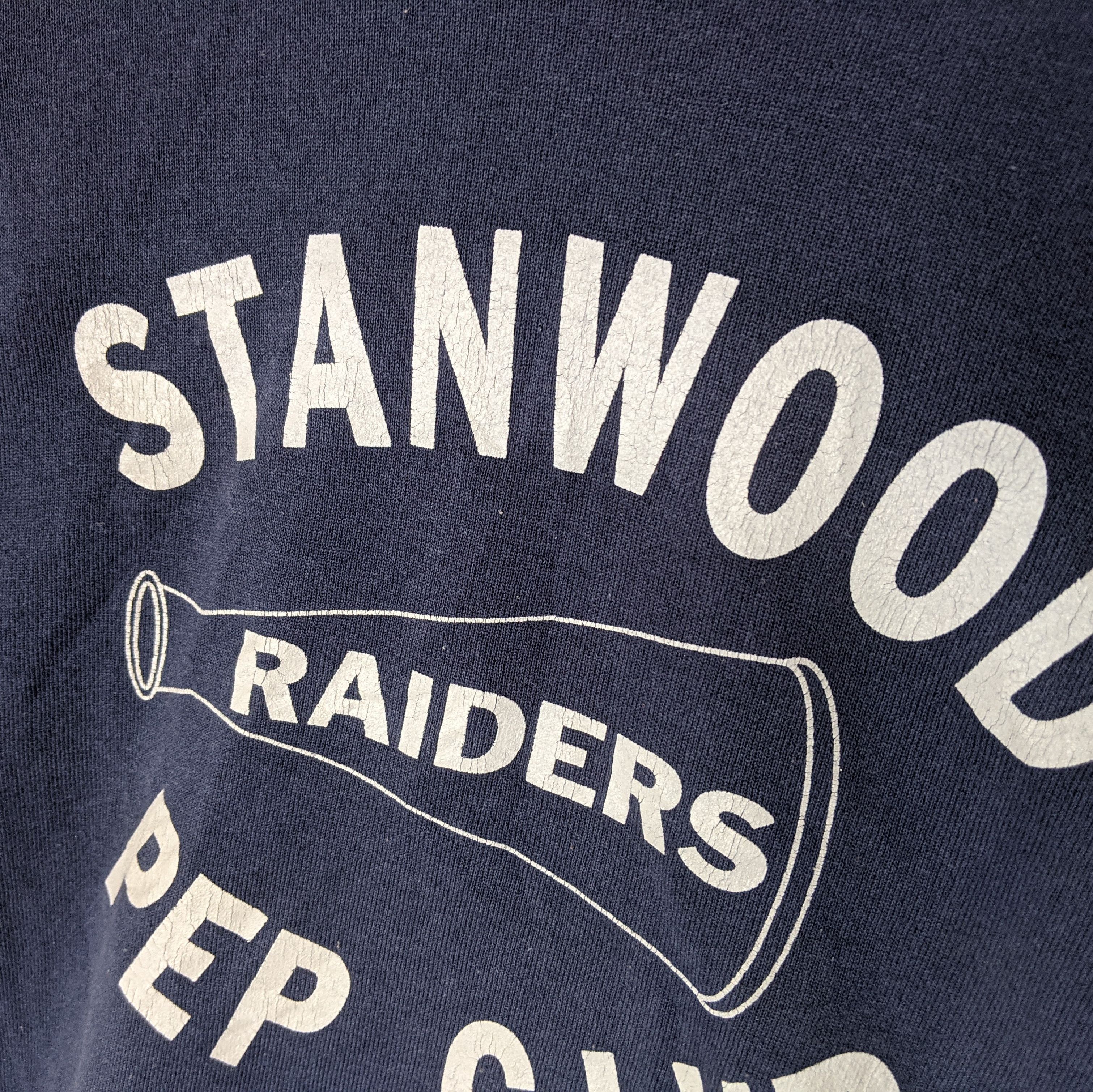 Hanes × NFL × Vintage 90's HANES Stanwood Riders Big Logo Jumper Sweatshirt Size US M / EU 48-50 / 2 - 5 Thumbnail