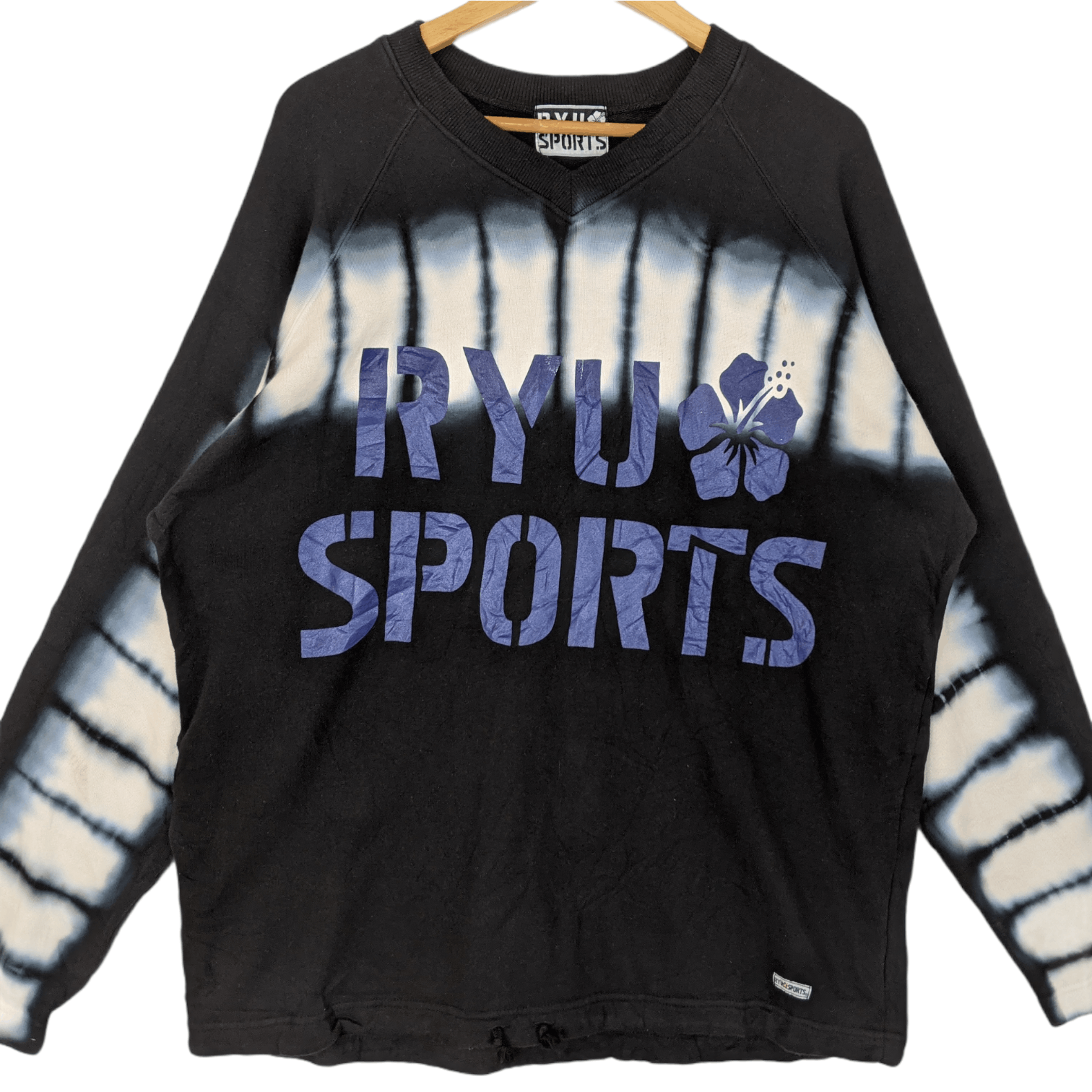 Japanese Brand RYU SPORTS Tie Dye Big Logo Oversize Jumper Sweatshirt Size US M / EU 48-50 / 2 - 2 Thumbnail