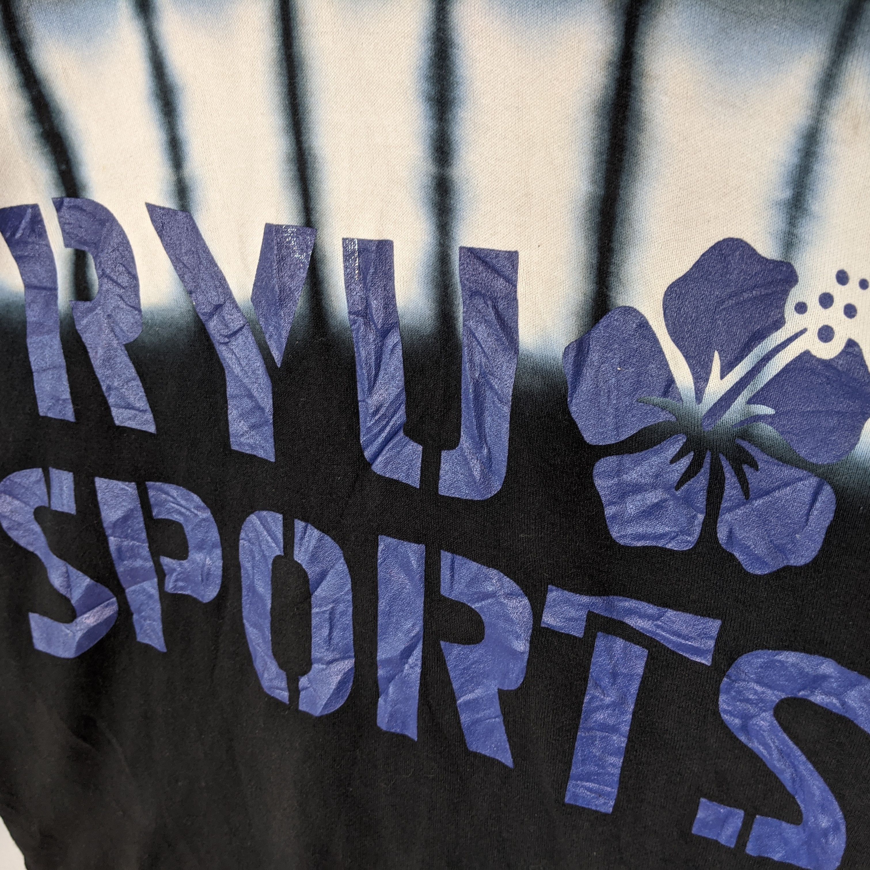 Japanese Brand RYU SPORTS Tie Dye Big Logo Oversize Jumper Sweatshirt Size US M / EU 48-50 / 2 - 11 Thumbnail