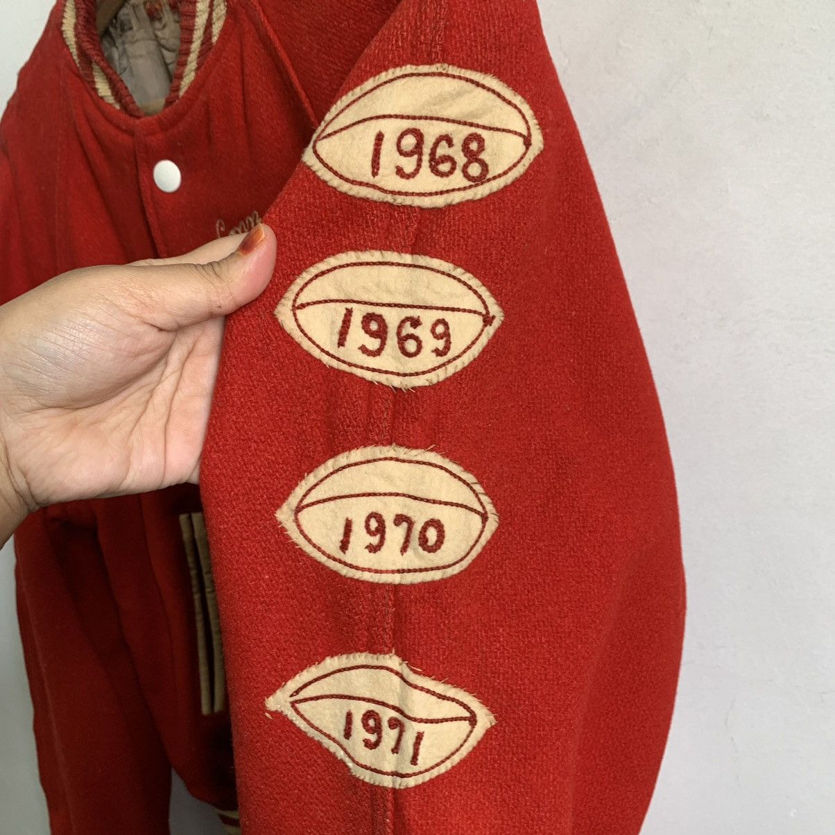 Vintage Vintage 70’s Hatchers Cardinal Varsity Jacket Size US M / EU 48-50 / 2 - 8 Thumbnail