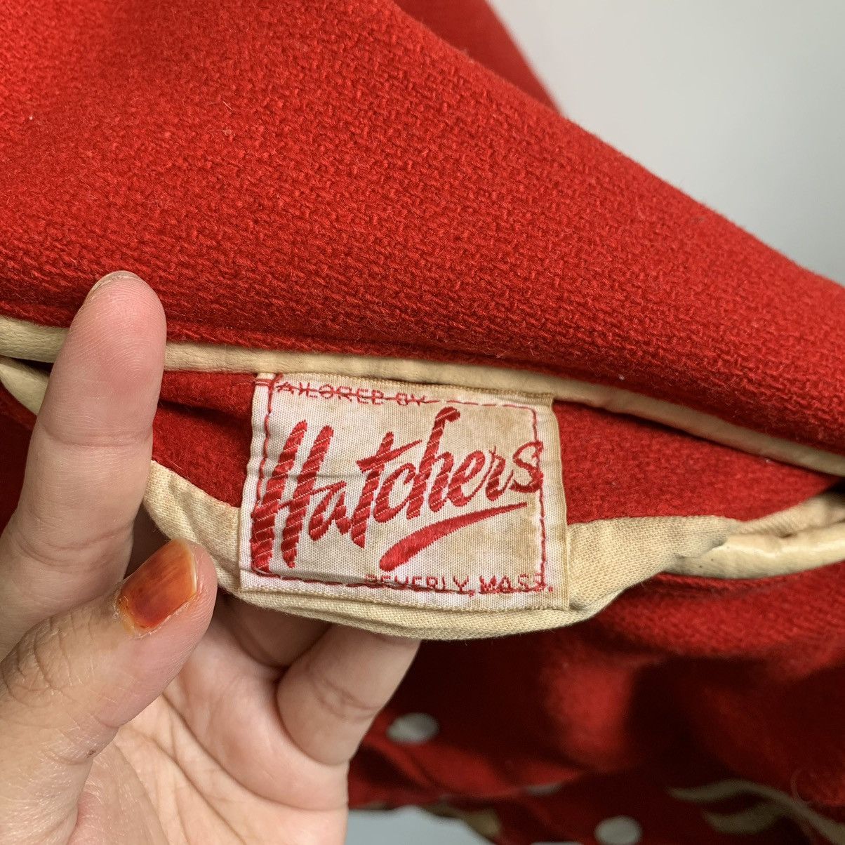 Vintage Vintage 70’s Hatchers Cardinal Varsity Jacket Size US M / EU 48-50 / 2 - 9 Thumbnail