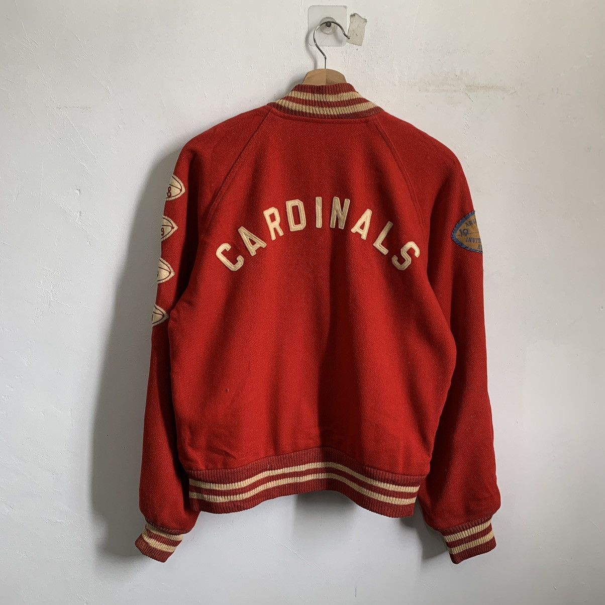 Vintage Vintage 70’s Hatchers Cardinal Varsity Jacket Size US M / EU 48-50 / 2 - 2 Thumbnail