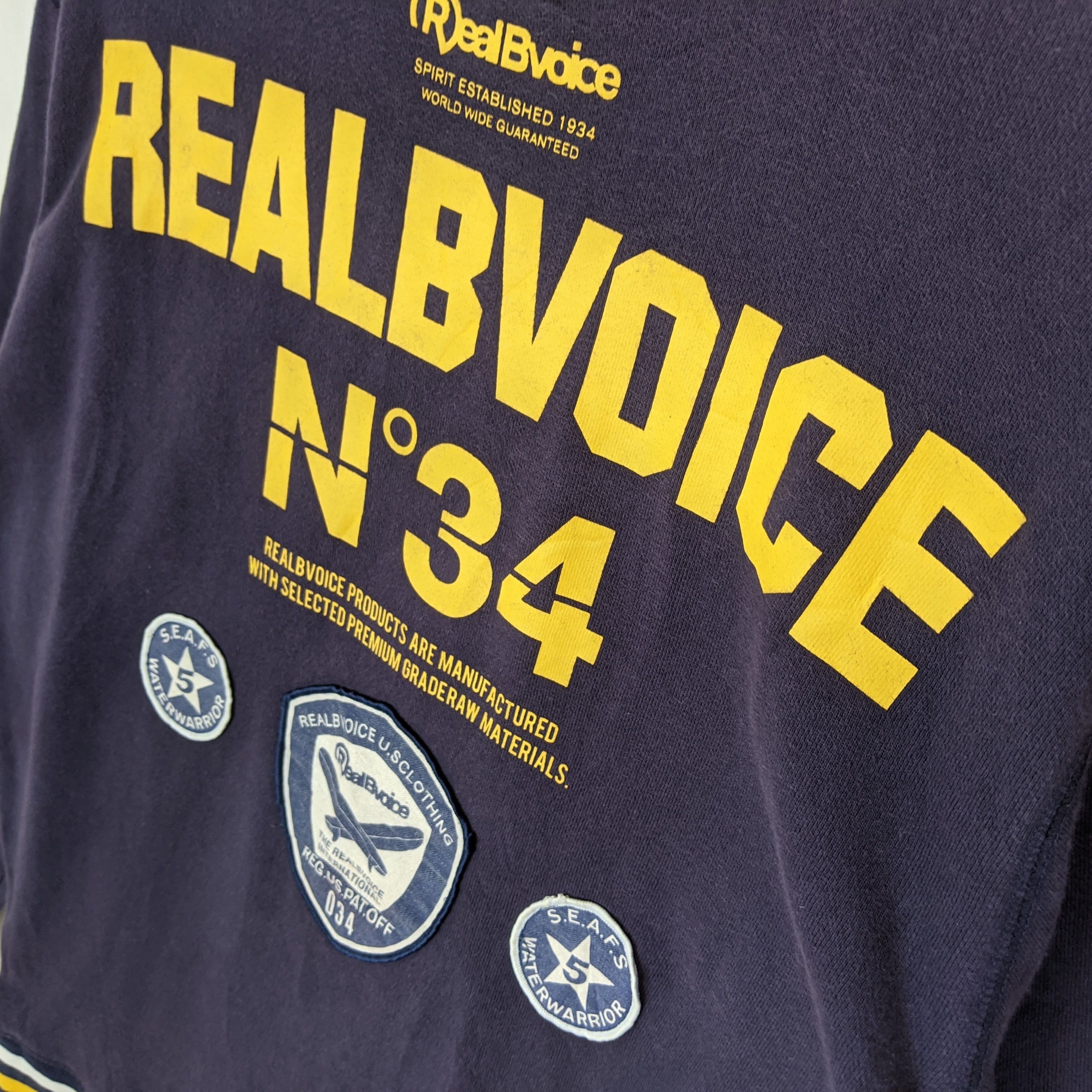 Japanese Brand REAL B VOICE Streetwear Jumper Sweatshirt Size US L / EU 52-54 / 3 - 7 Thumbnail
