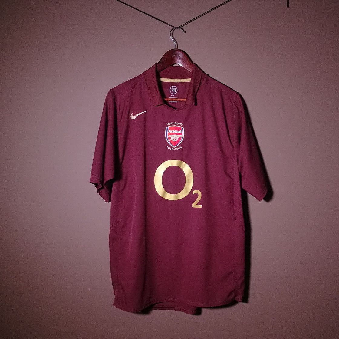 Nike Nike O2 Arsenal Football Shirt 90 L Highbury anniversary | Grailed