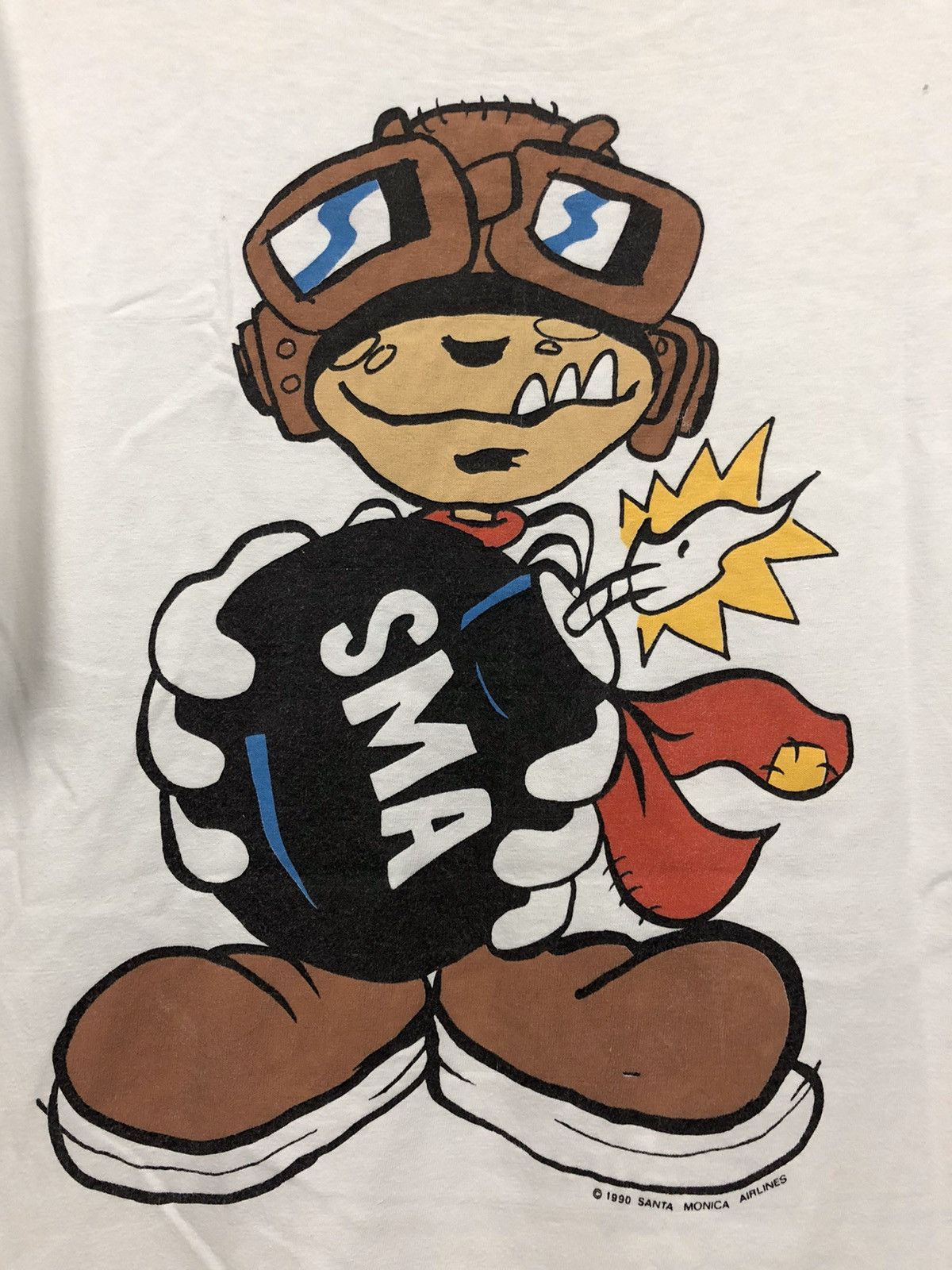 Hook-Ups × Powell Peralta × Vintage RARE Santa Monica Airlines 1990 Skateboard SMA 90s Size US L / EU 52-54 / 3 - 4 Thumbnail