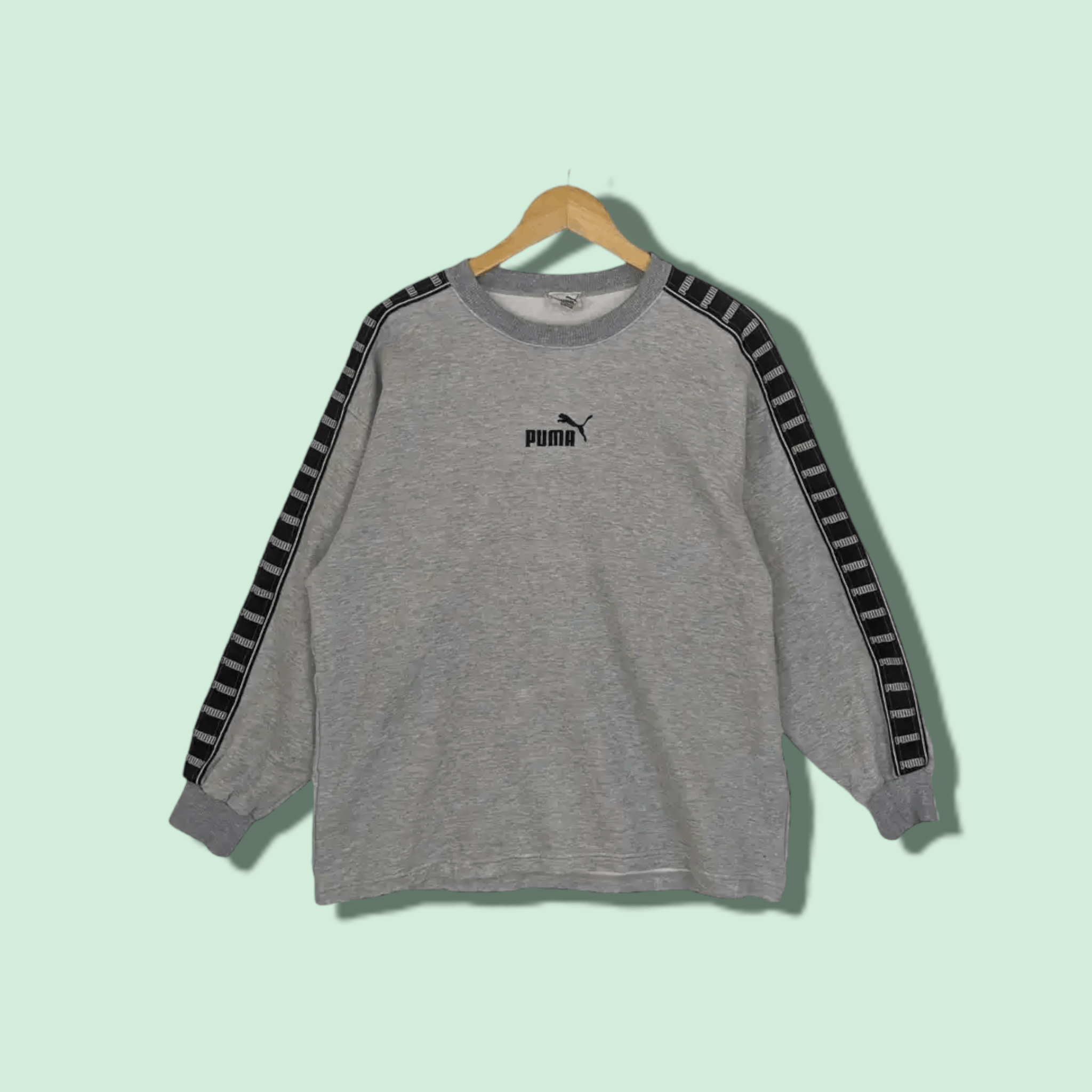 Puma Vintage 2000's PUMA Sidetape Jumper Sweatshirt Size US M / EU 48-50 / 2 - 1 Thumbnail