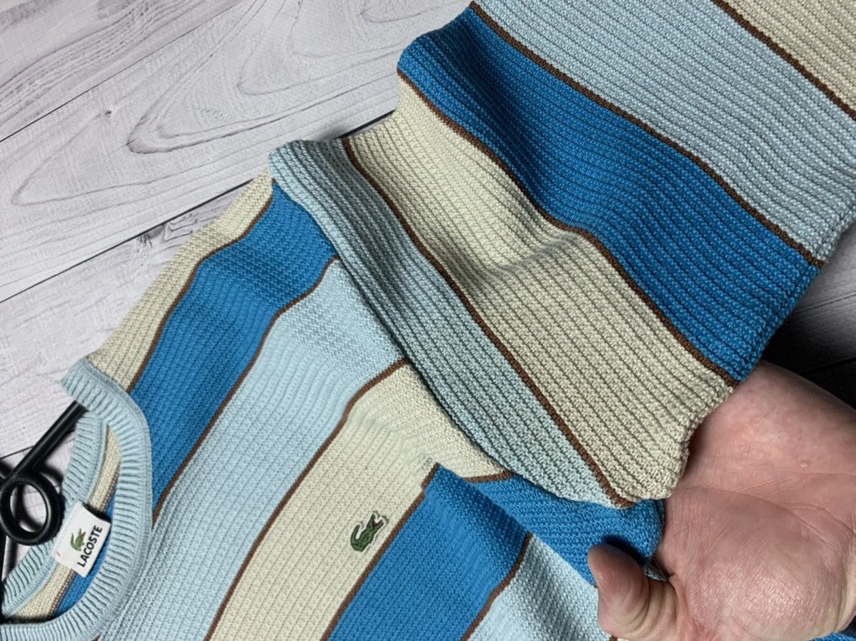 Lacoste × Vintage Vintage Lacoste sweater striped blue rare size S Size US S / EU 44-46 / 1 - 11 Thumbnail