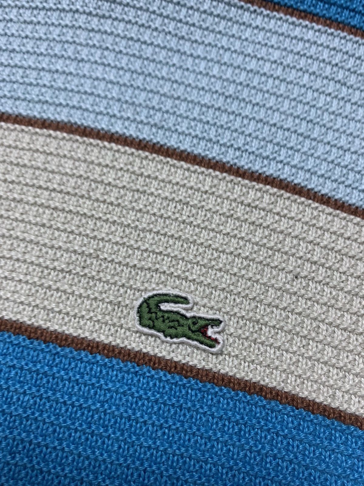 Lacoste × Vintage Vintage Lacoste sweater striped blue rare size S Size US S / EU 44-46 / 1 - 4 Thumbnail
