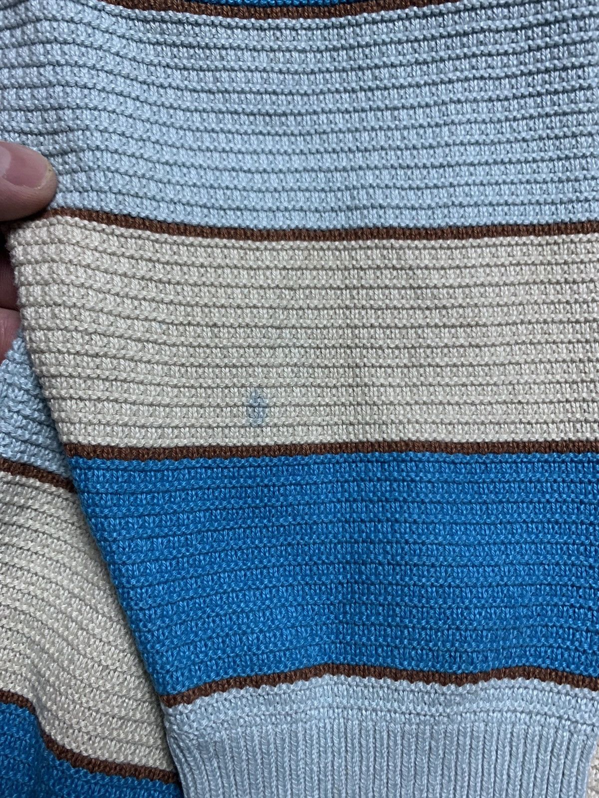 Lacoste × Vintage Vintage Lacoste sweater striped blue rare size S Size US S / EU 44-46 / 1 - 9 Thumbnail