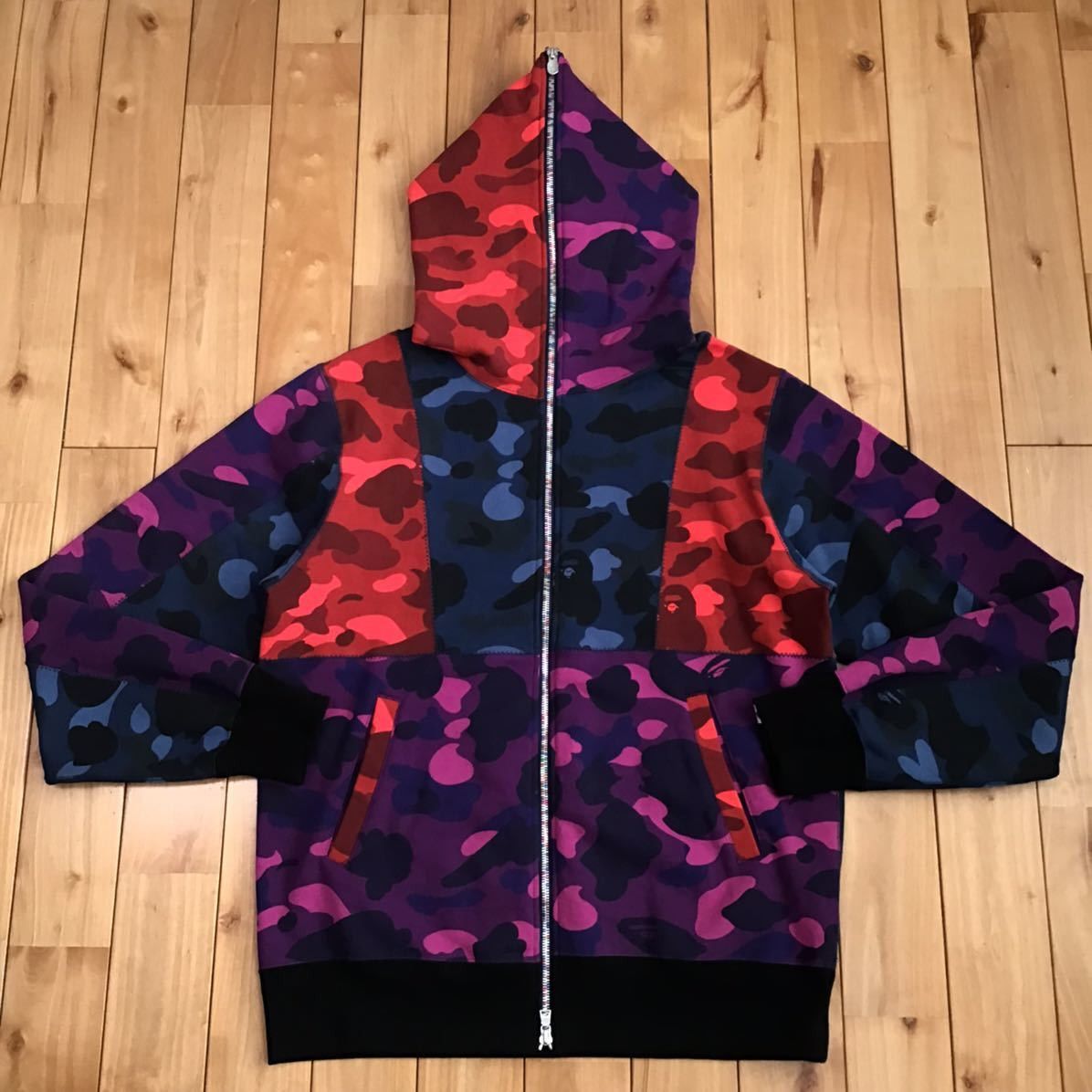 Bape BAPE Crazy camo full zip hoodie Size US L / EU 52-54 / 3 - 1 Thumbnail