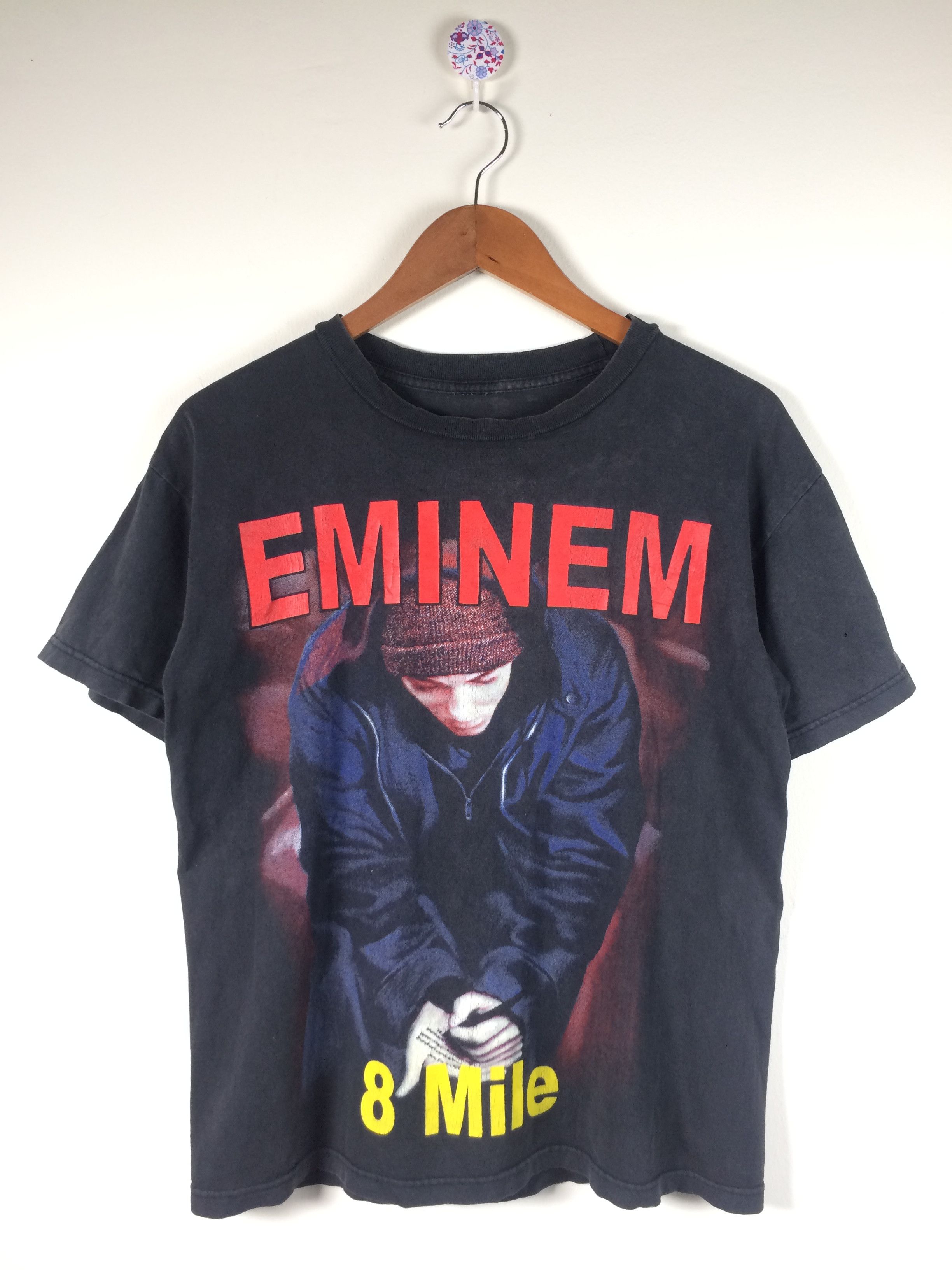 Eminem 90s vintage Tシャツ　8mile Eminem 8 Mile 20th Anniversary Men's Large T Shirt Black
