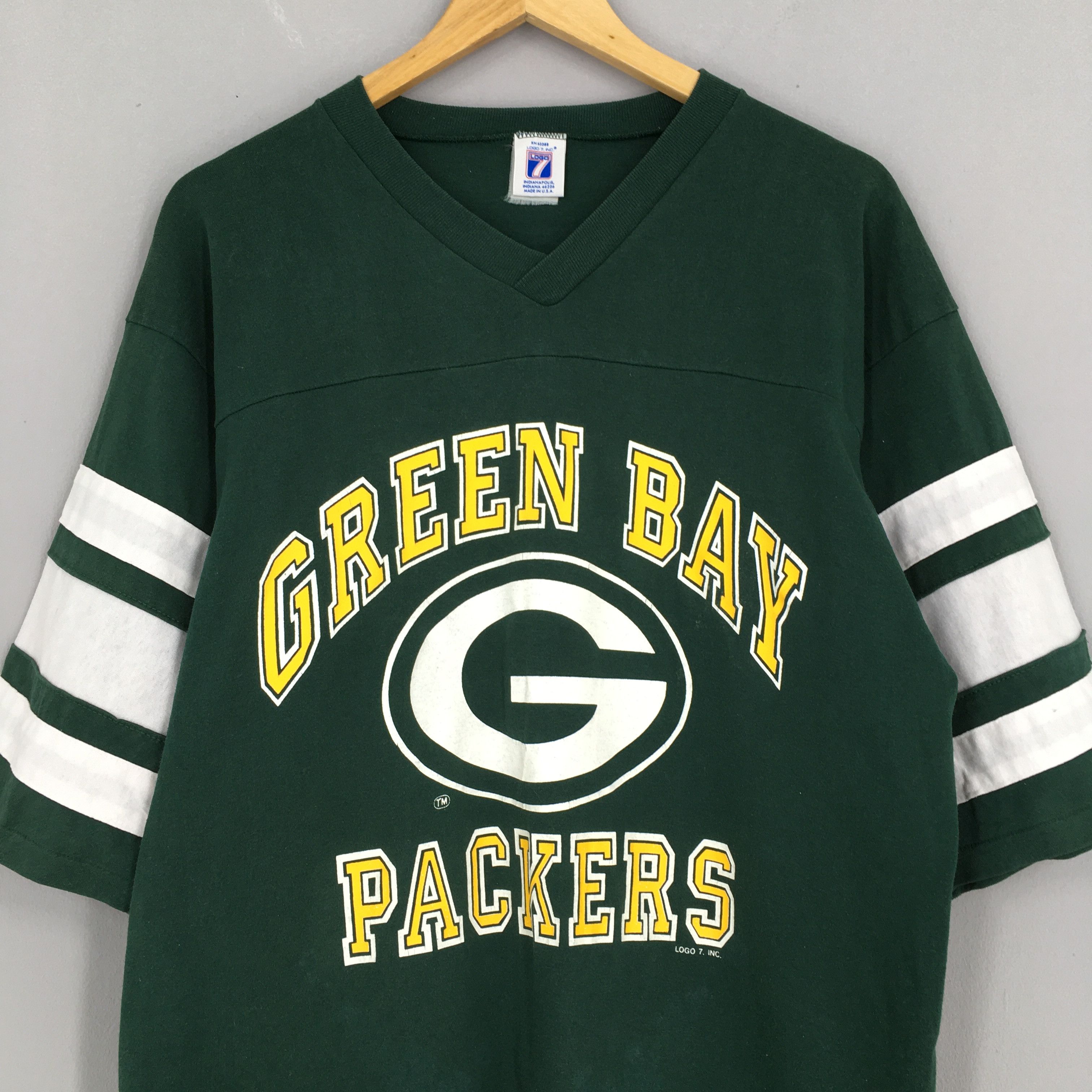 Logo 7 × NFL Vintage Green Bay Packers Football NFL Tshirt Medium Size US M / EU 48-50 / 2 - 2 Thumbnail